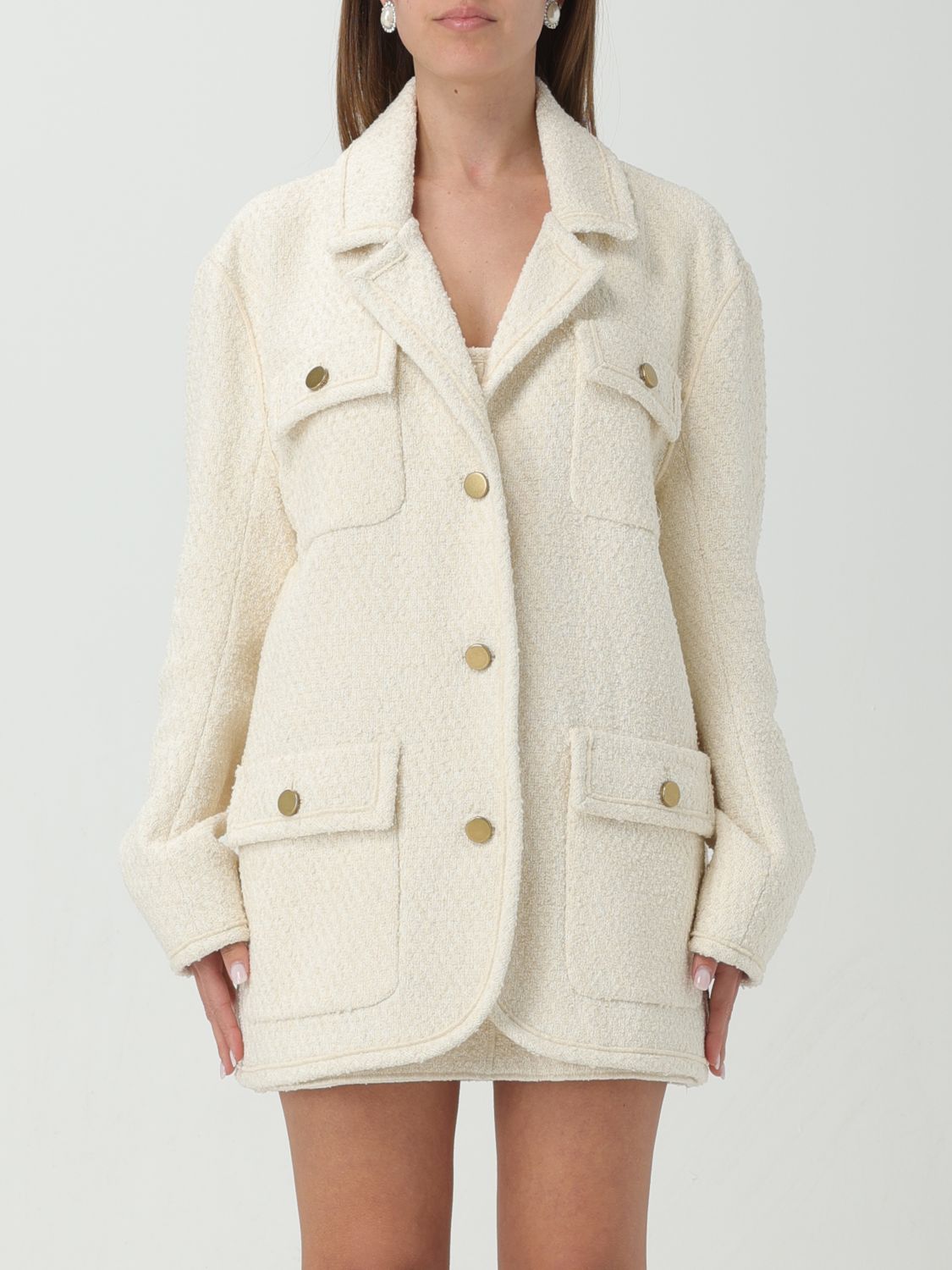 Philosophy Di Lorenzo Serafini Jacket PHILOSOPHY DI LORENZO SERAFINI Woman colour Ivory