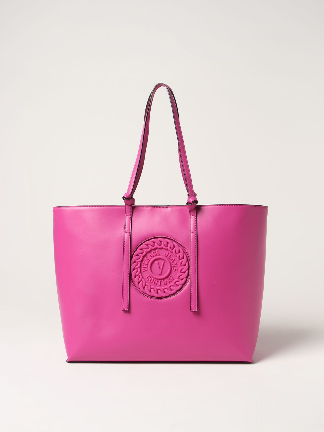 Versace Jeans Couture Tote Bags VERSACE JEANS COUTURE Woman colour Fuchsia