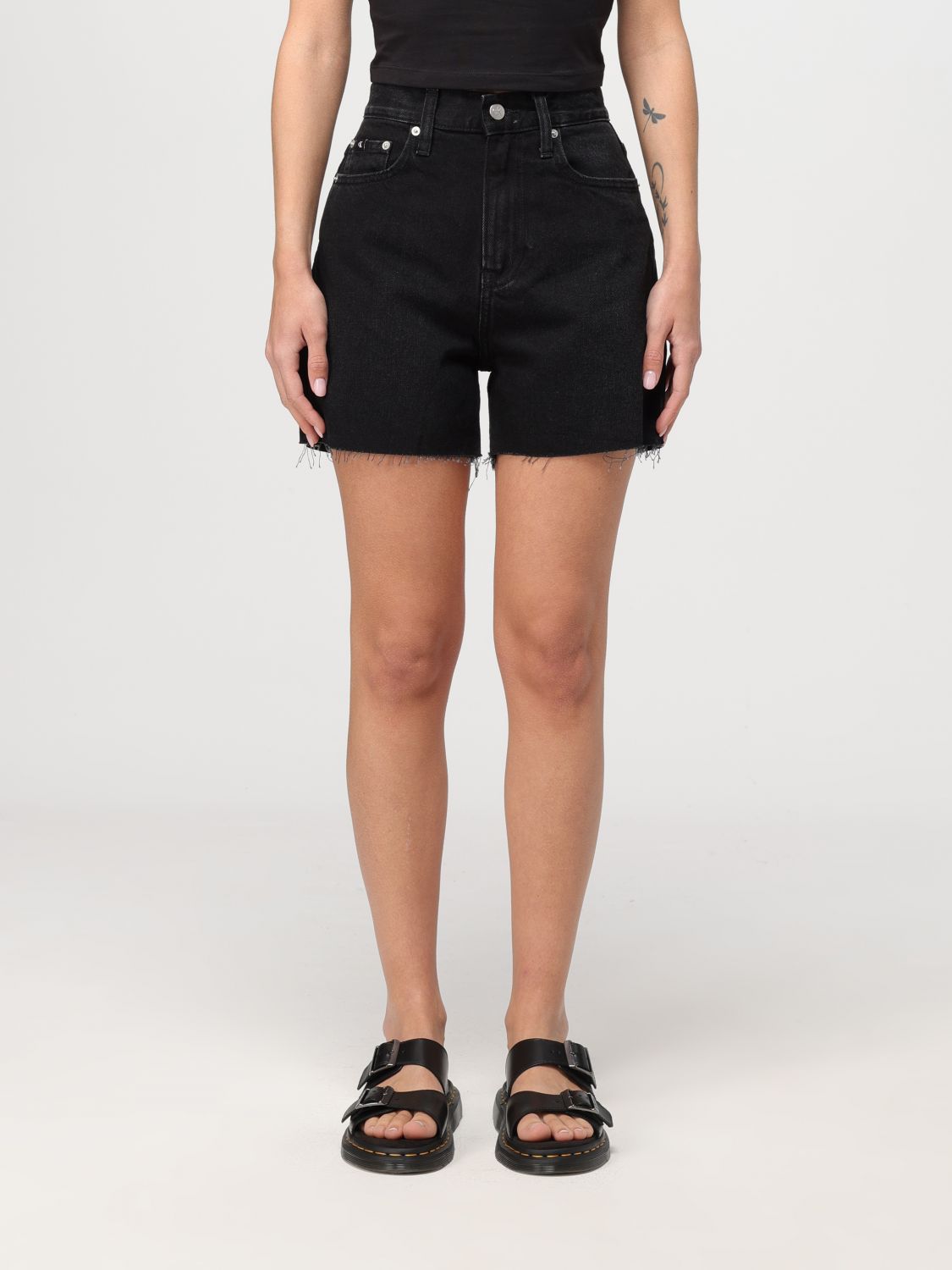 Ck Jeans Short CK JEANS Woman colour Black