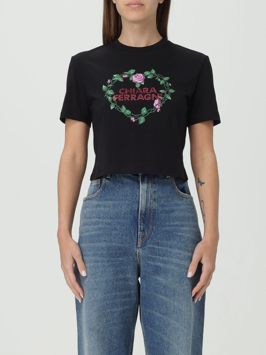 CHIARA FERRAGNI T-Shirt CHIARA FERRAGNI Woman colour Black