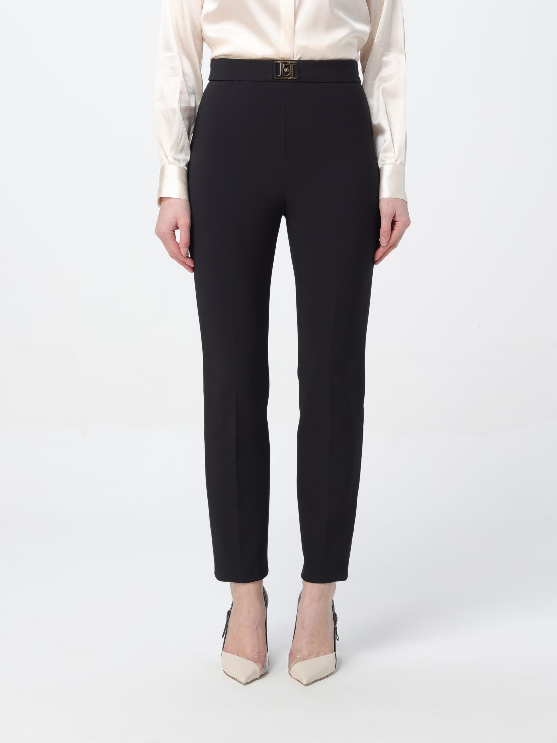 Elisabetta Franchi Trousers ELISABETTA FRANCHI Woman colour Black