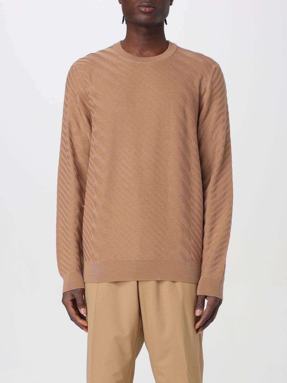 BOSS Jumper BOSS Men colour Camel