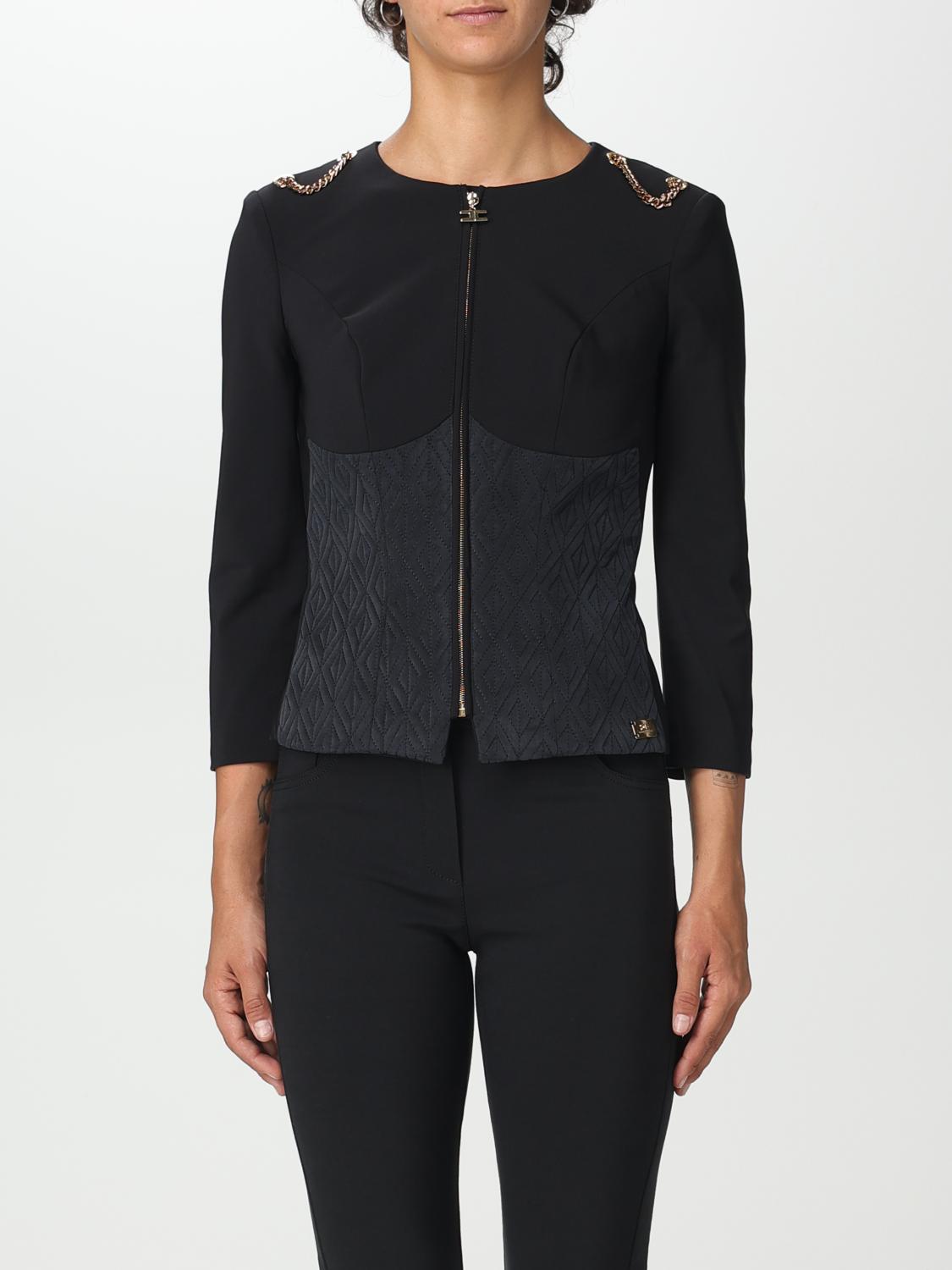 Elisabetta Franchi Blazer ELISABETTA FRANCHI Woman colour Black