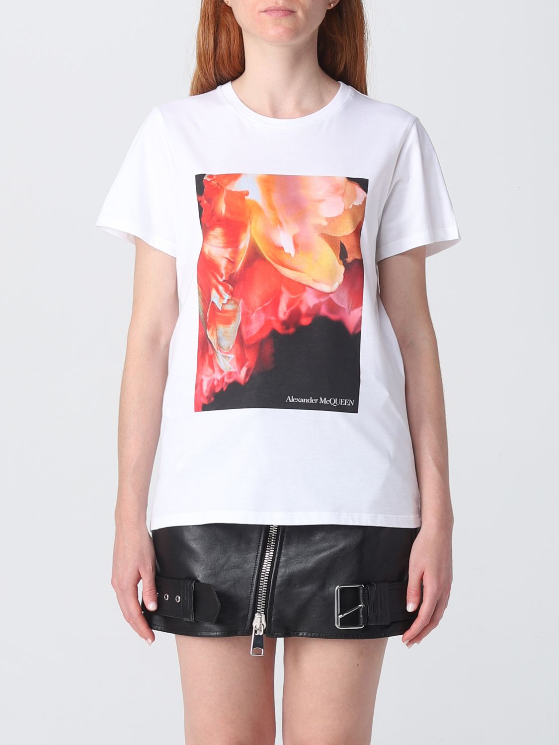 Alexander McQueen T-Shirt ALEXANDER MCQUEEN Woman colour White