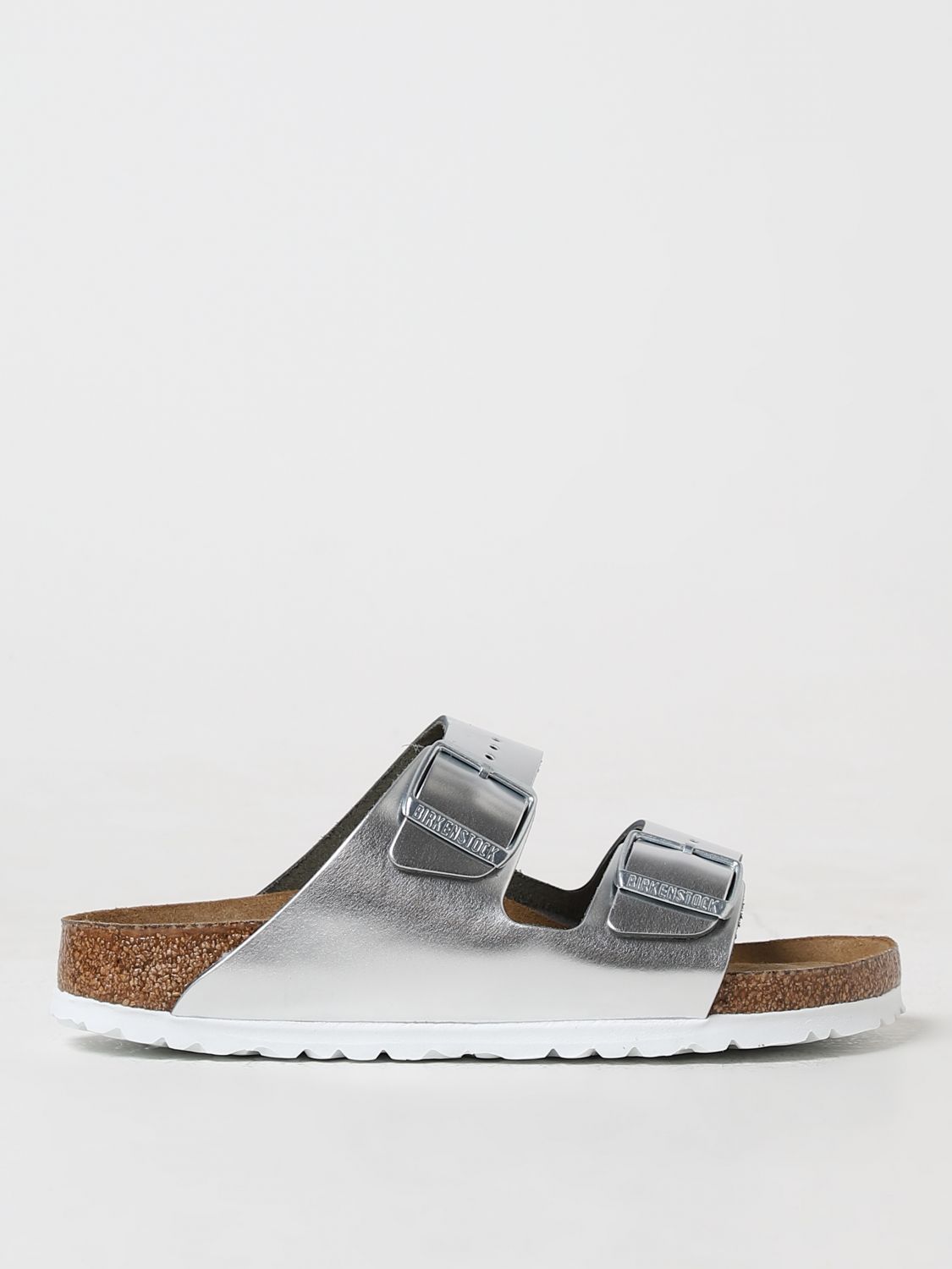 Birkenstock Flat Sandals BIRKENSTOCK Woman colour Silver