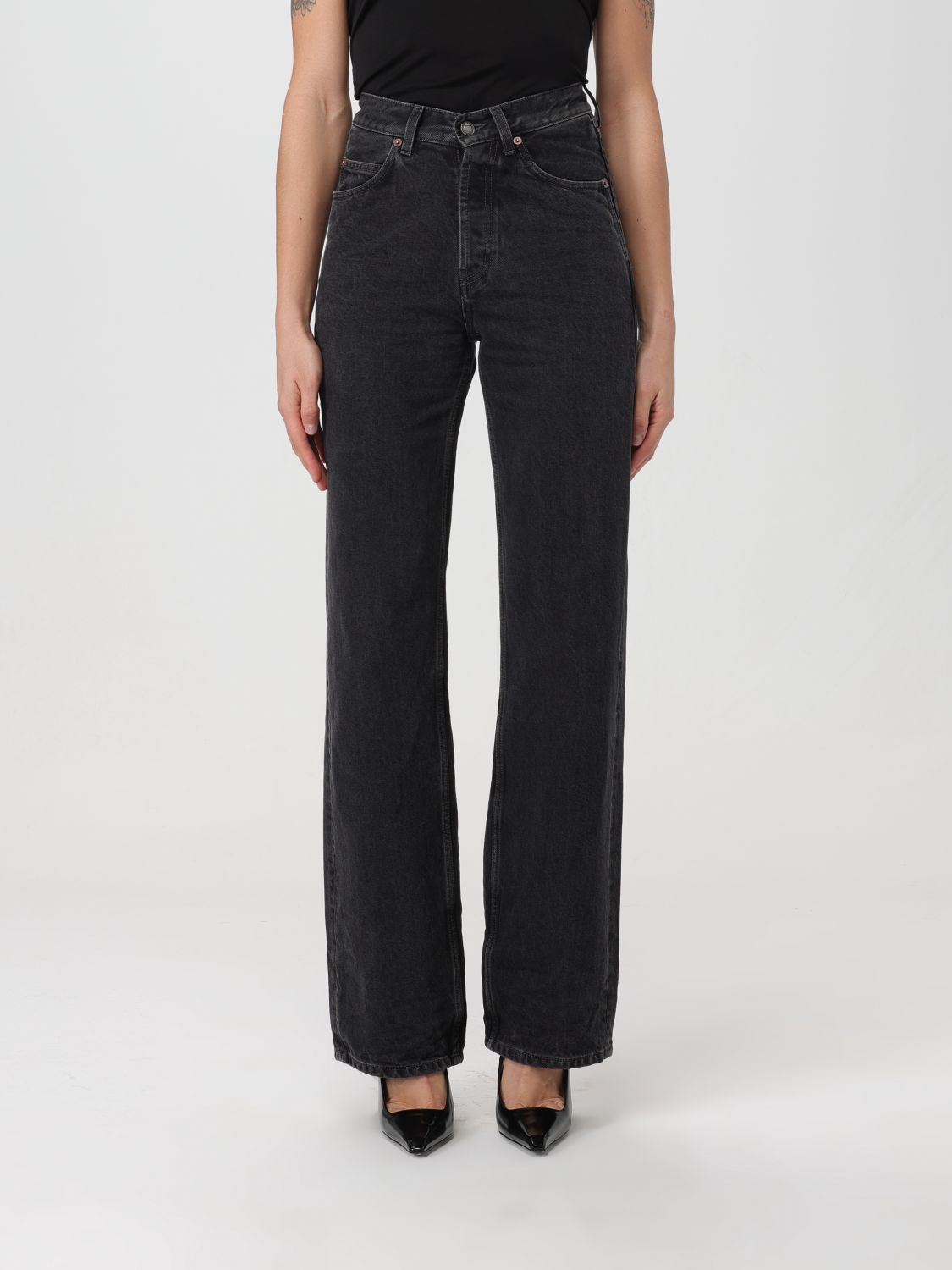 Saint Laurent Jeans SAINT LAURENT Woman colour Black