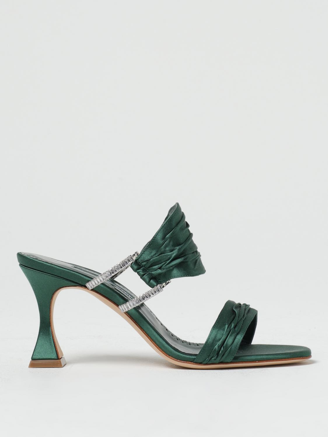 Manolo Blahnik Heeled Sandals MANOLO BLAHNIK Woman colour Green