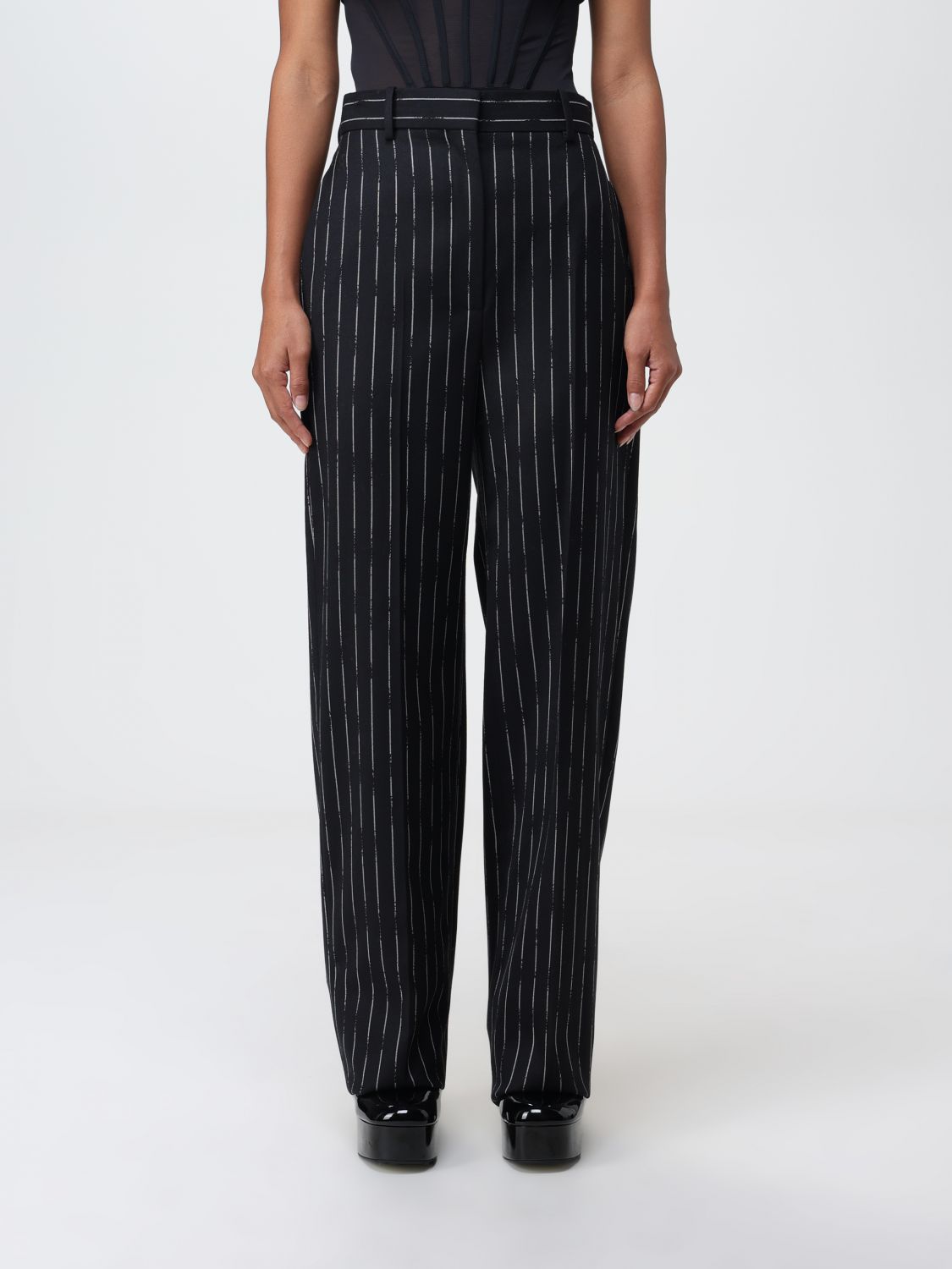 Alexander McQueen Trousers ALEXANDER MCQUEEN Woman colour Black