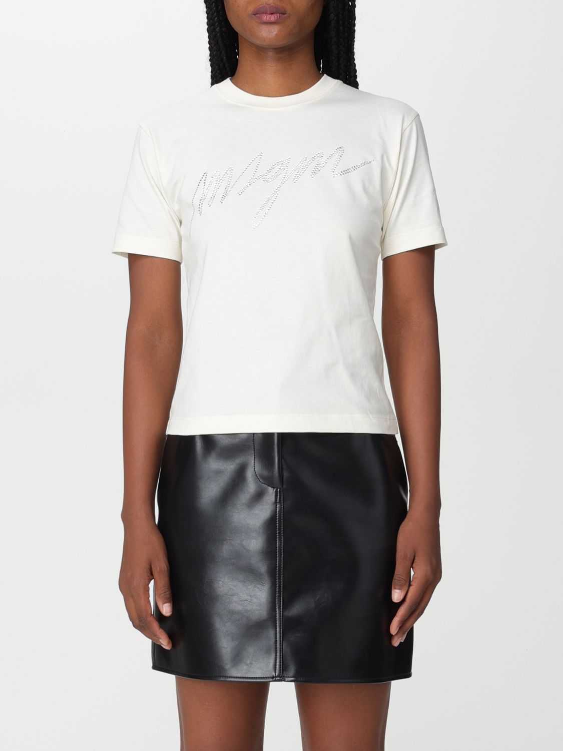 Msgm T-Shirt MSGM Woman colour Cream