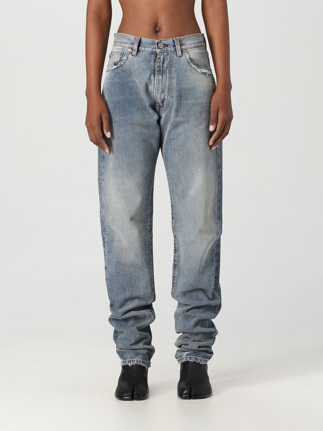 Maison Margiela Jeans MAISON MARGIELA Woman colour Blue