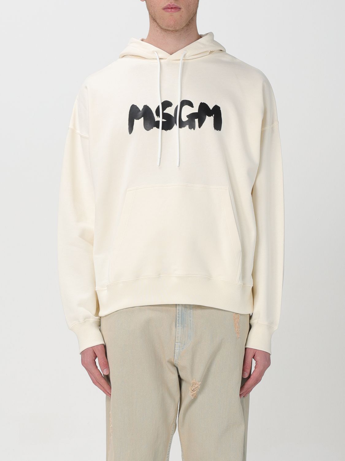 Msgm Sweatshirt MSGM Men colour Yellow Cream