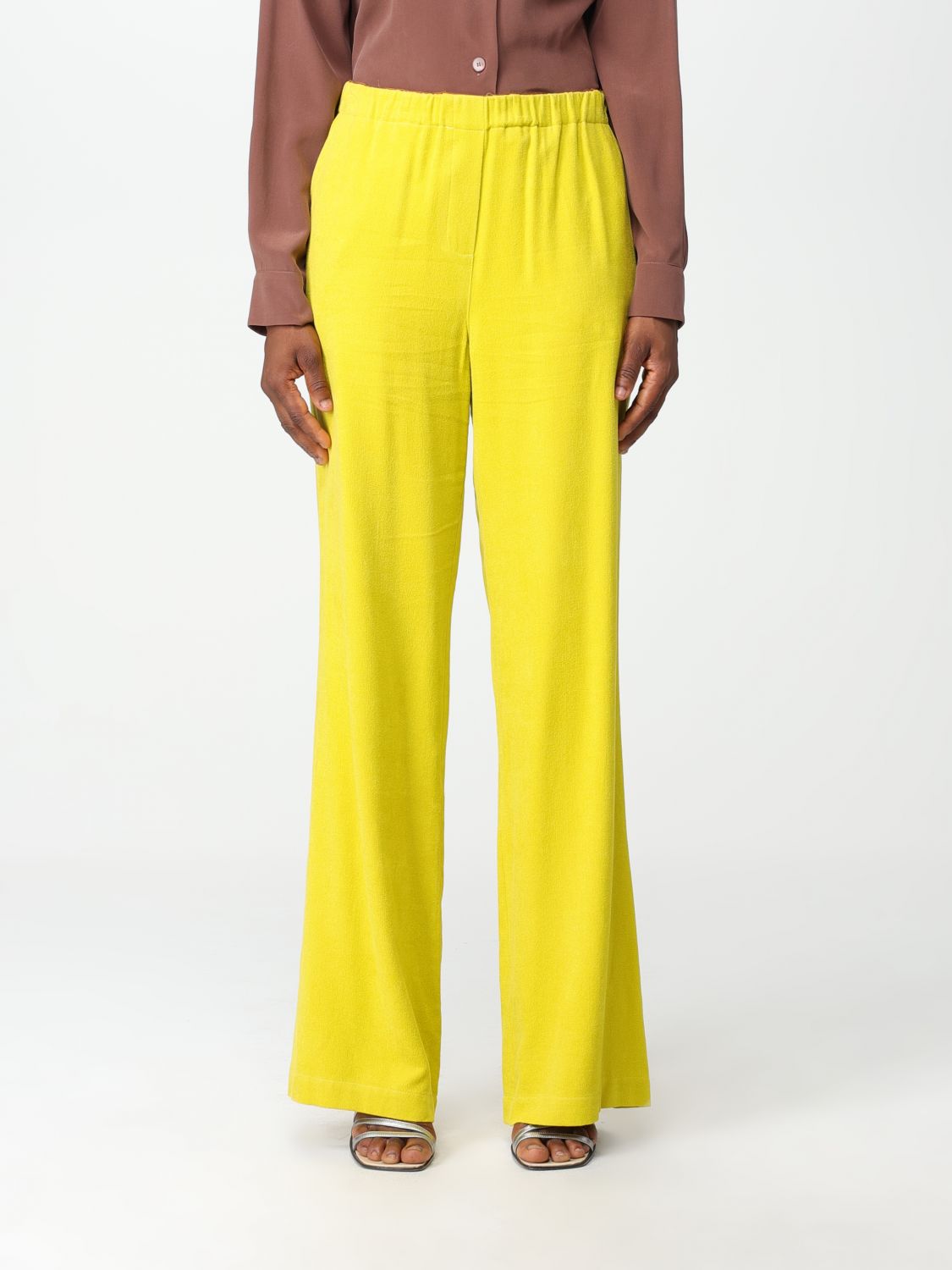 Alysi Trousers ALYSI Woman colour Yellow