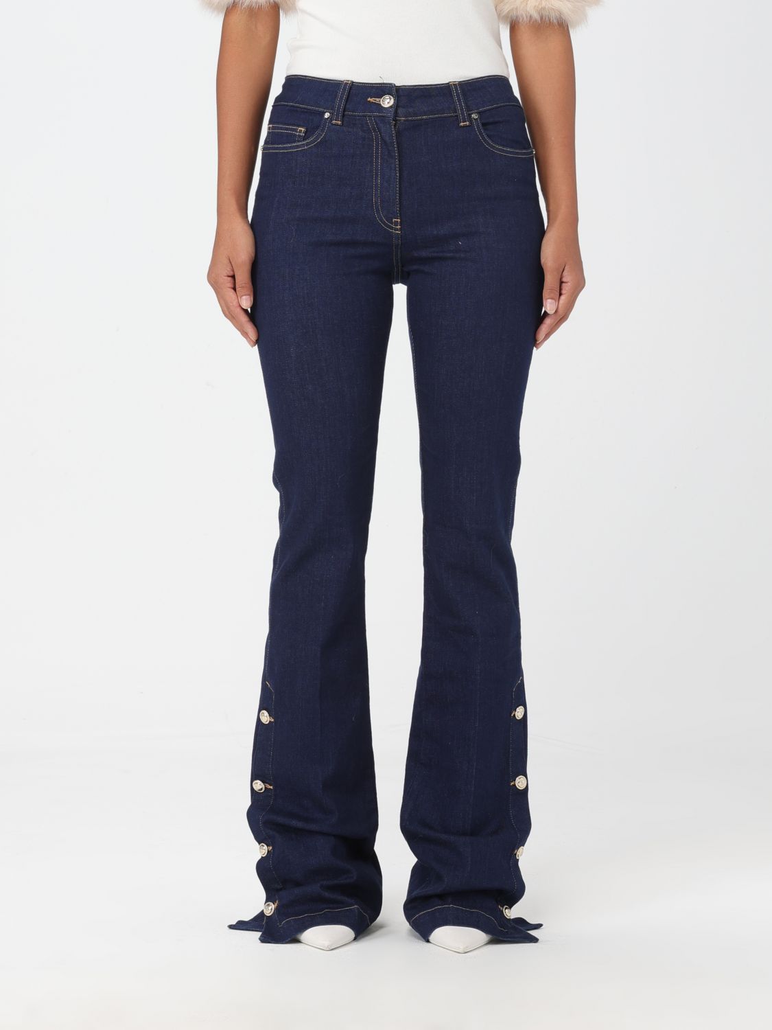 Simona Corsellini Jeans SIMONA CORSELLINI Woman colour Blue