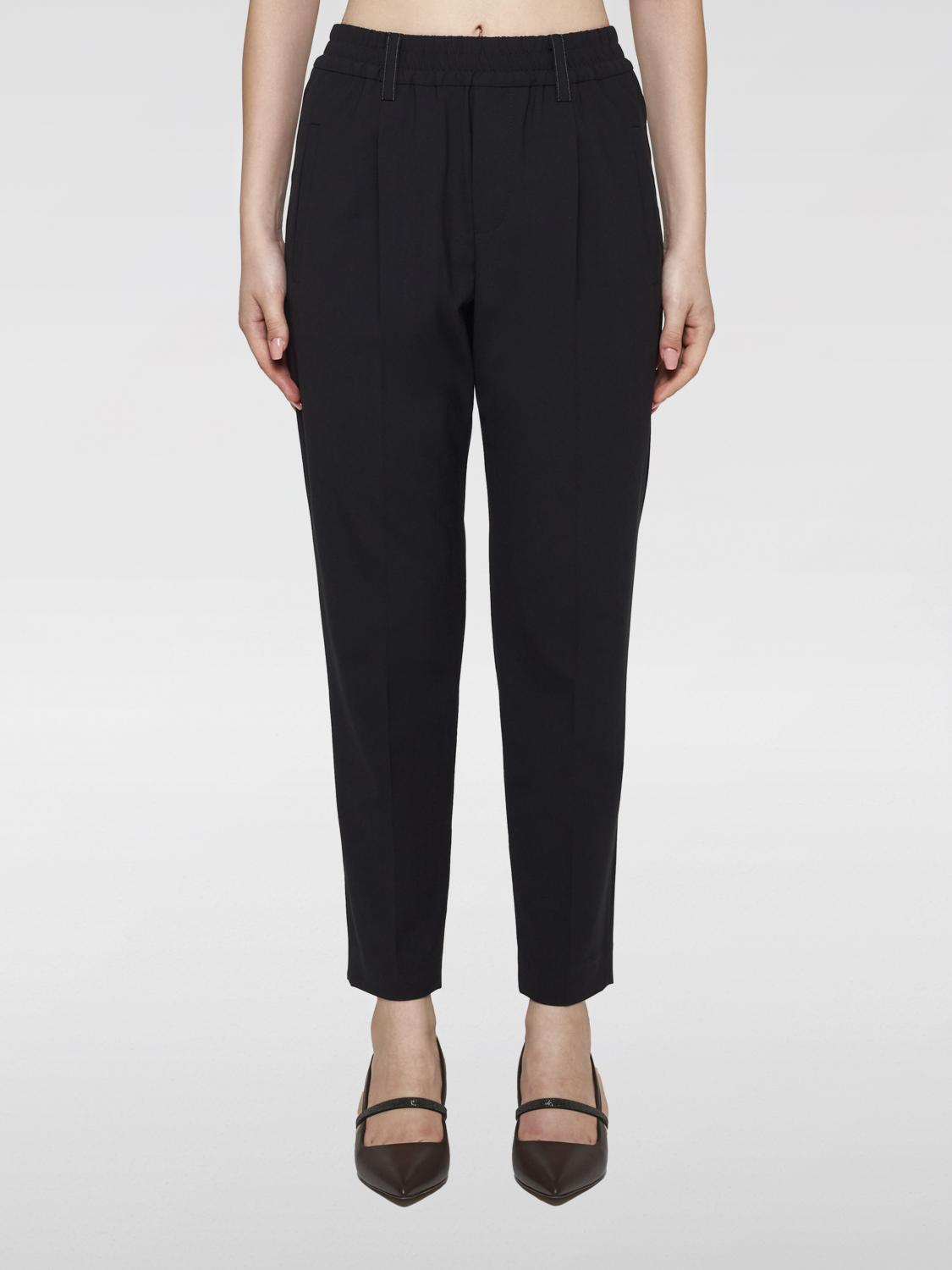 Brunello Cucinelli Trousers BRUNELLO CUCINELLI Woman colour Black