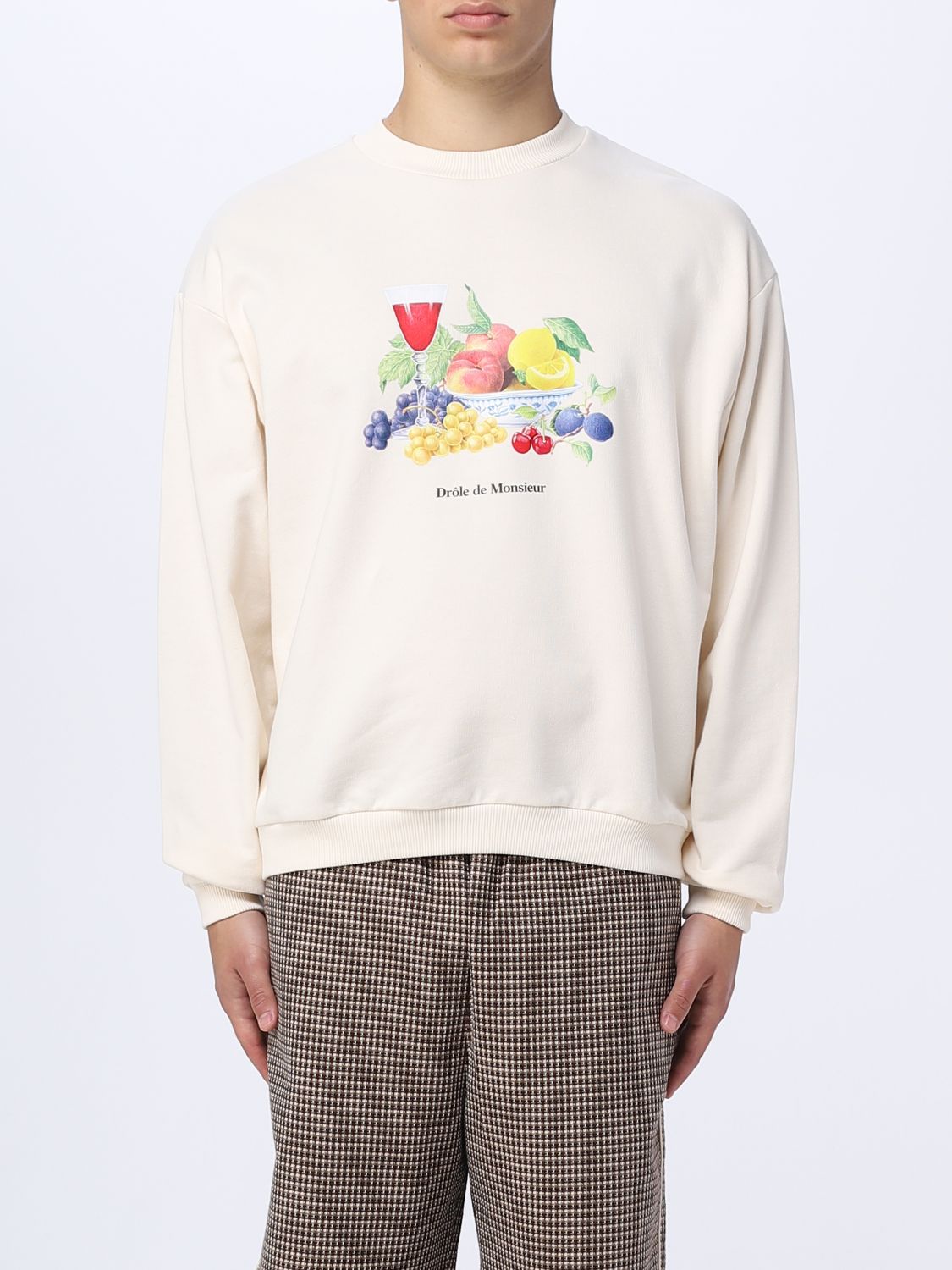 Drôle de Monsieur Sweatshirt DROLE DE MONSIEUR Men colour Yellow Cream