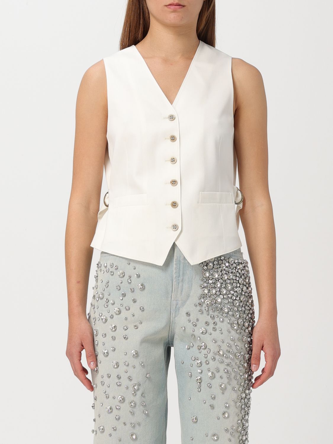 Golden Goose Waistcoat GOLDEN GOOSE Woman colour White