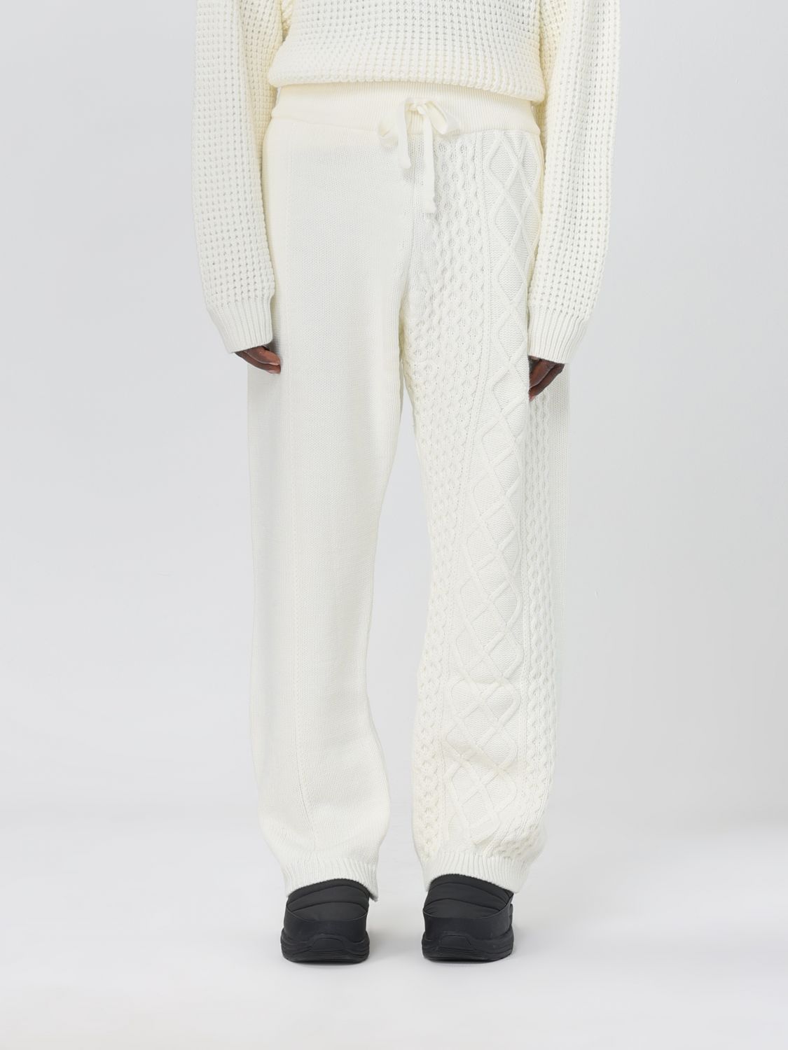 Family First Trousers FAMILY FIRST Men colour White