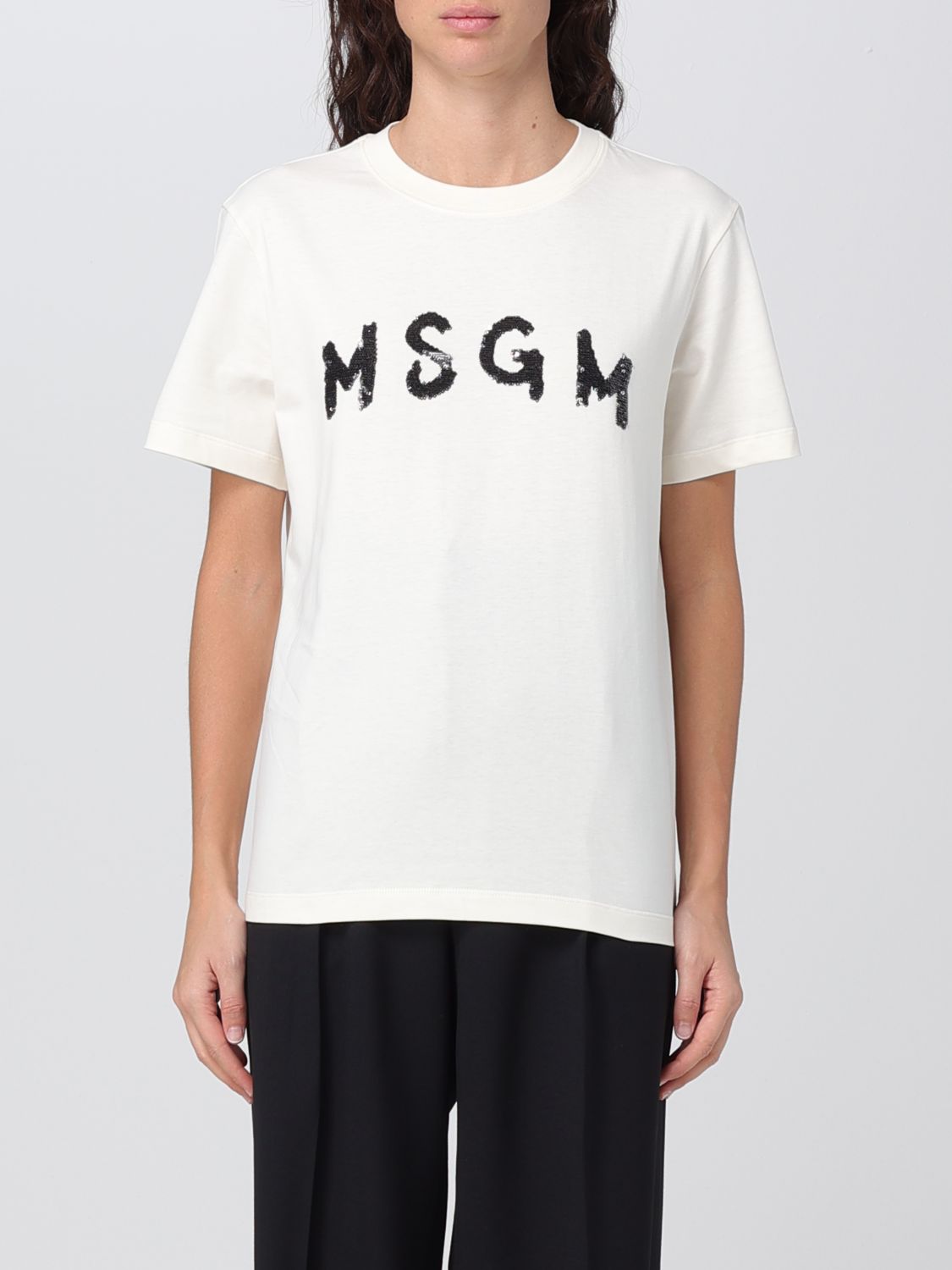 Msgm T-Shirt MSGM Woman colour Cream