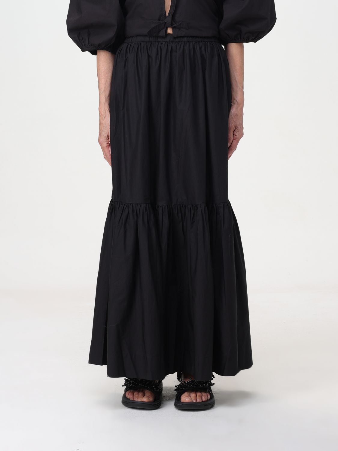 Ganni Skirt GANNI Woman colour Black