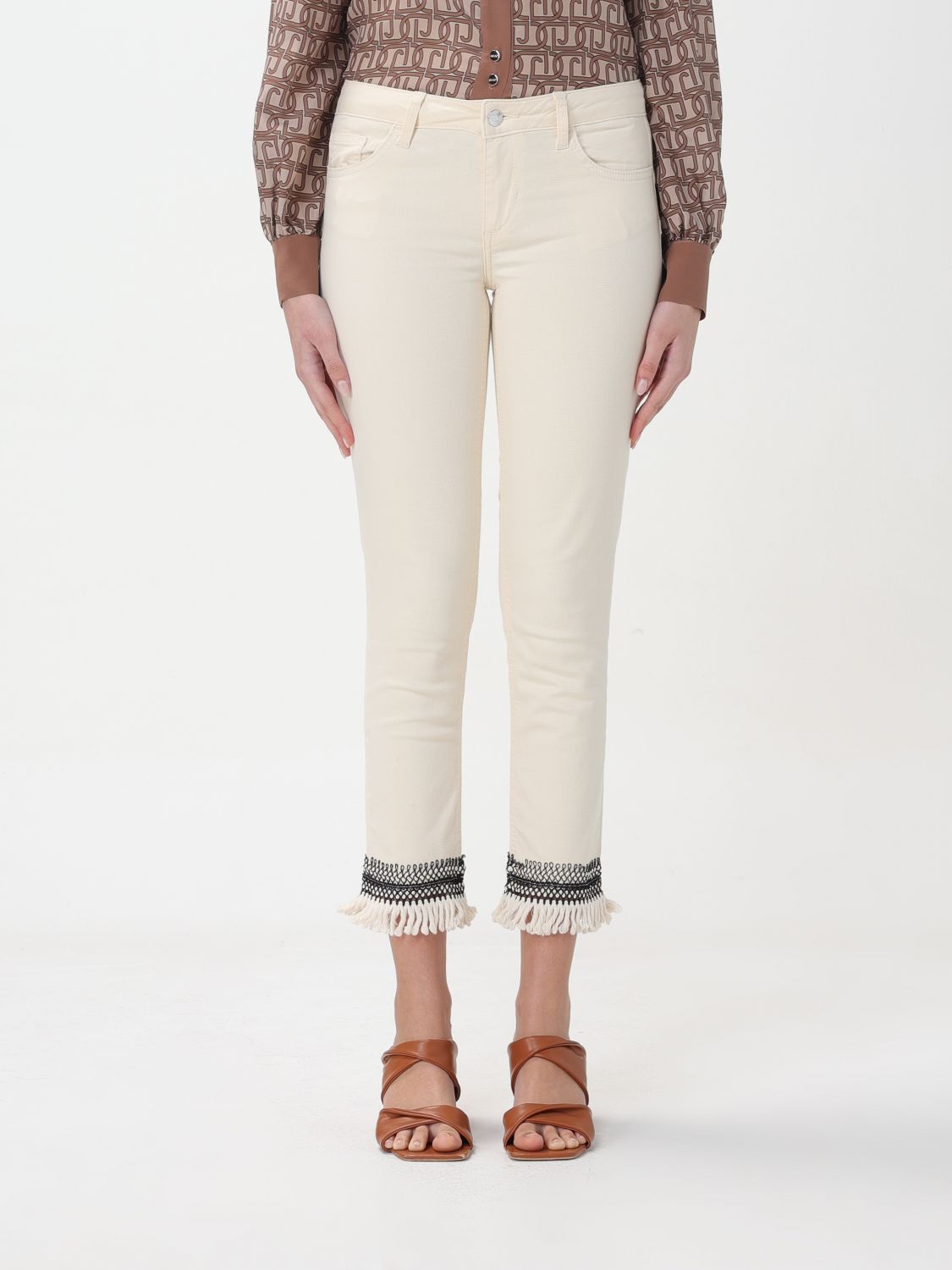 Liu Jo Trousers LIU JO Woman colour Natural