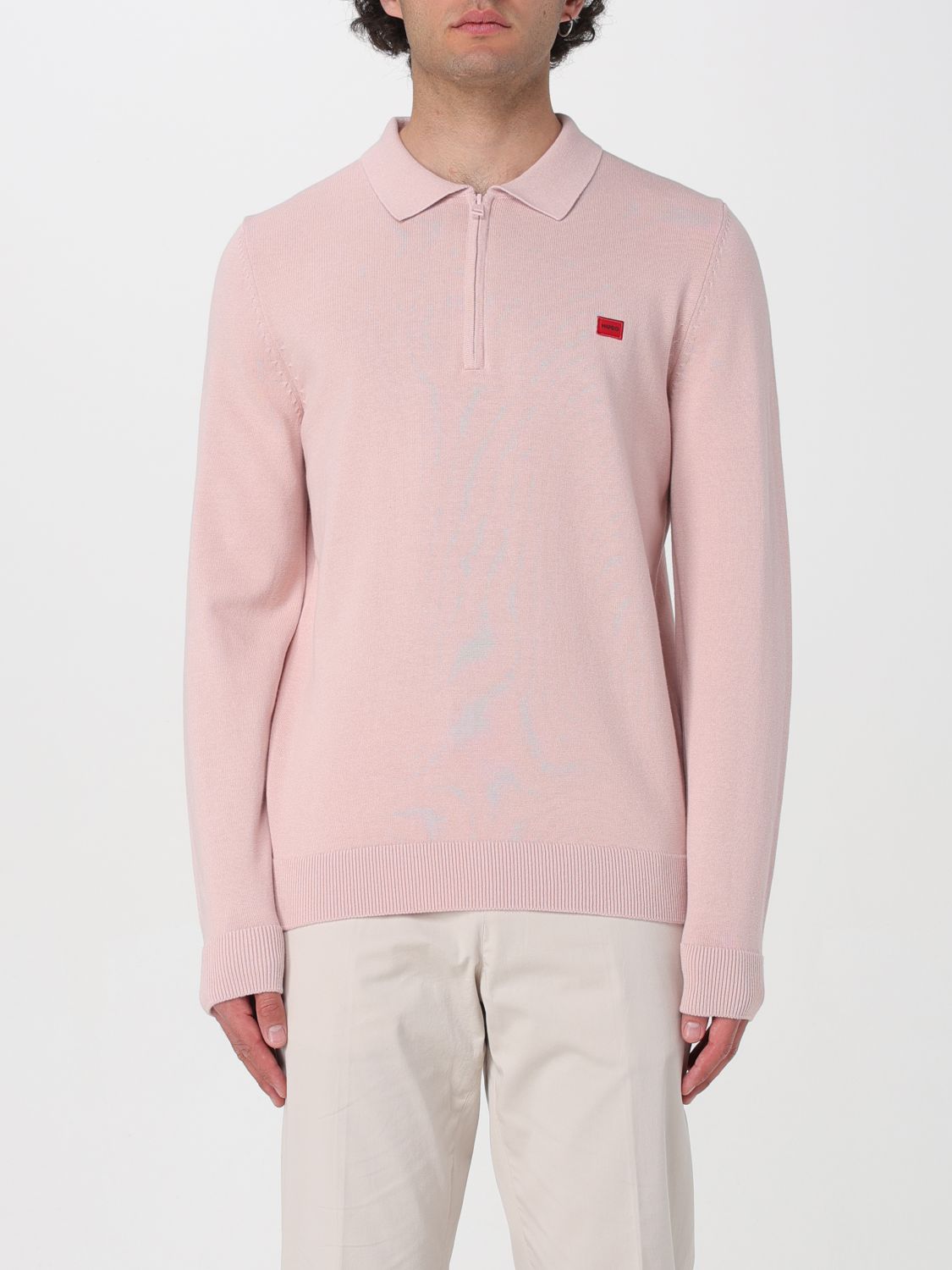 Hugo Sweater HUGO Men color Pink