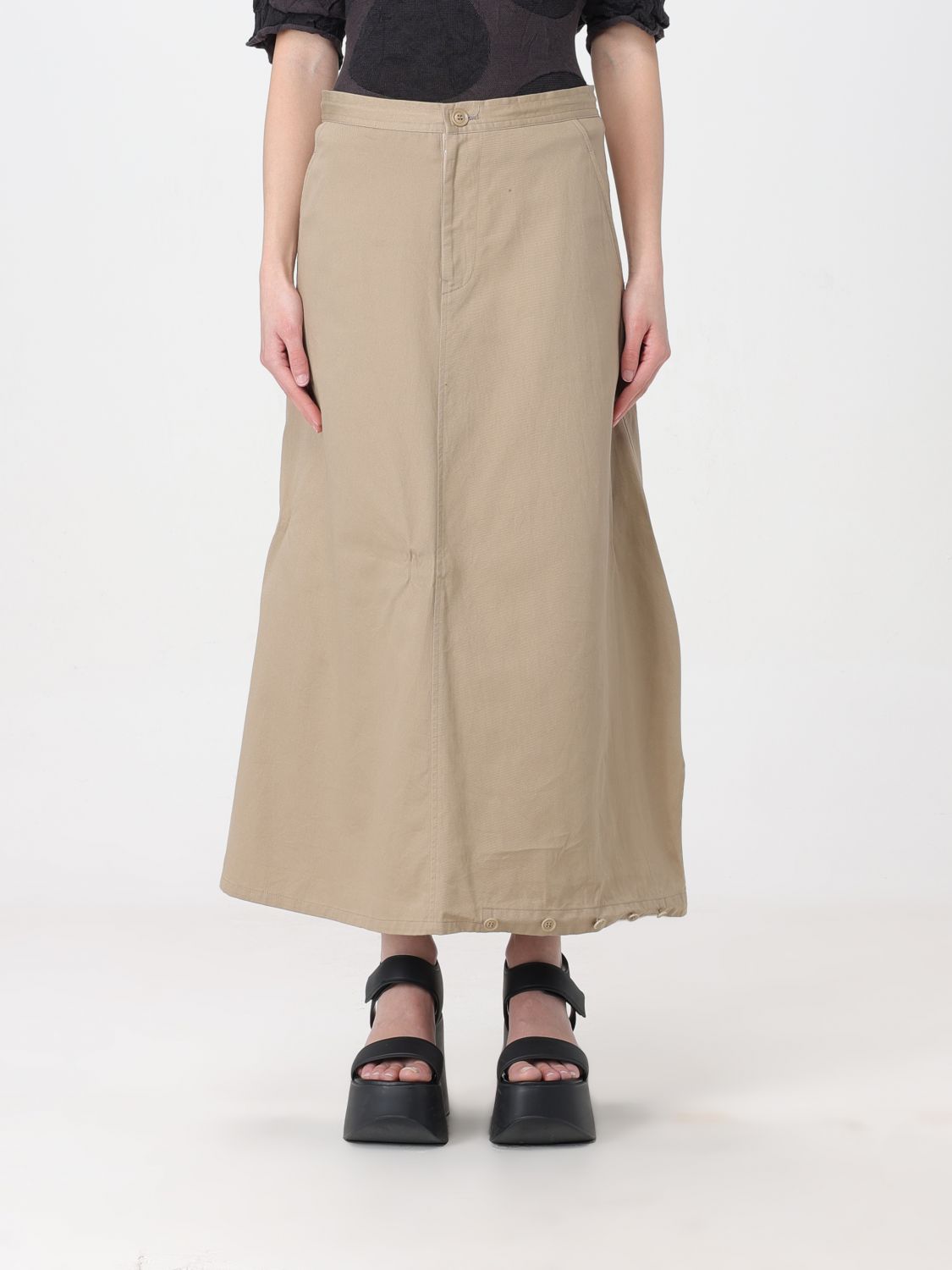 Yohji Yamamoto Skirt YOHJI YAMAMOTO Woman colour Beige