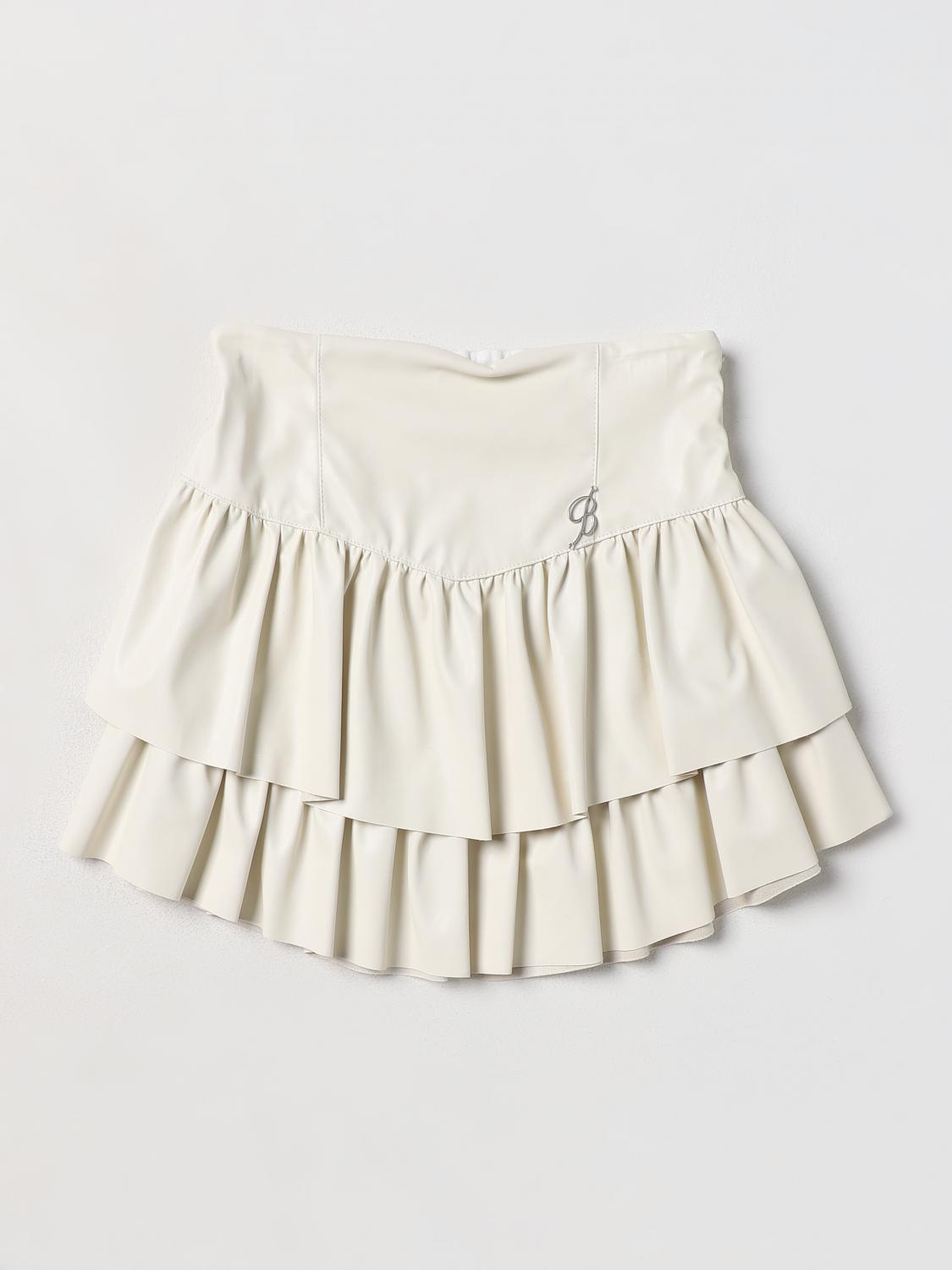 Miss Blumarine Skirt MISS BLUMARINE Kids colour White