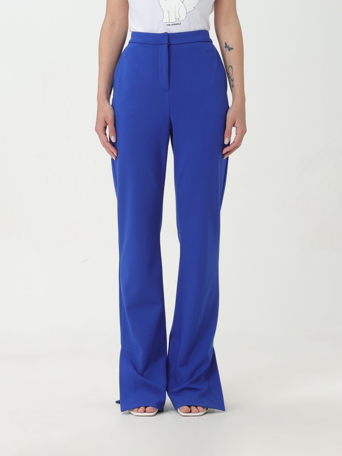 Karl Lagerfeld Trousers KARL LAGERFELD Woman colour Blue