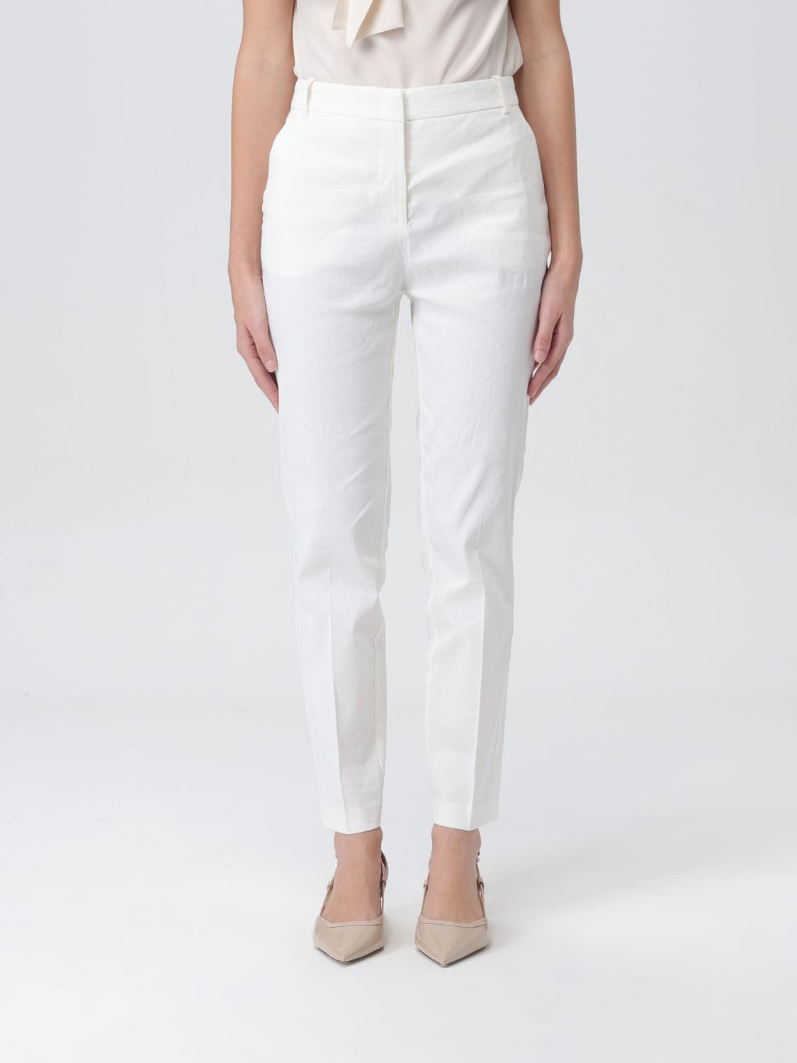 Pinko Trousers PINKO Woman colour White