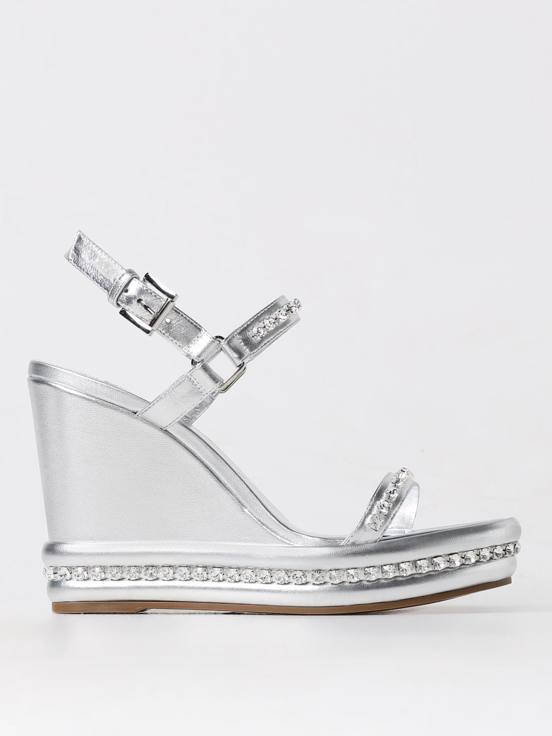 Christian Louboutin Wedge Shoes CHRISTIAN LOUBOUTIN Woman color Silver