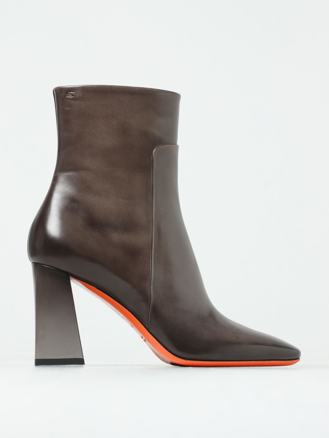 Santoni Flat Ankle Boots SANTONI Woman colour Brown