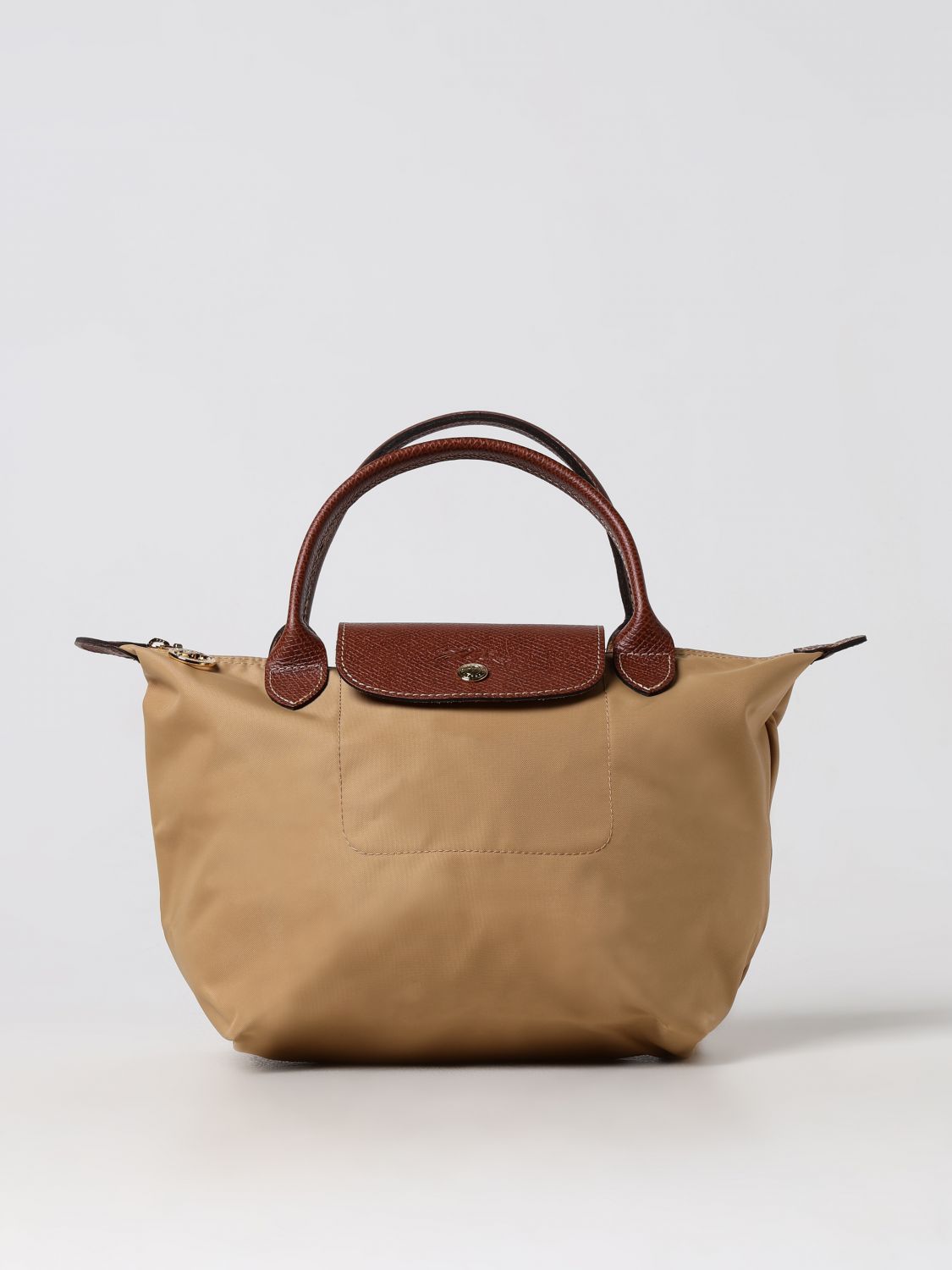  Longchamp Le Pliage Original S bag in nylon and grained leather