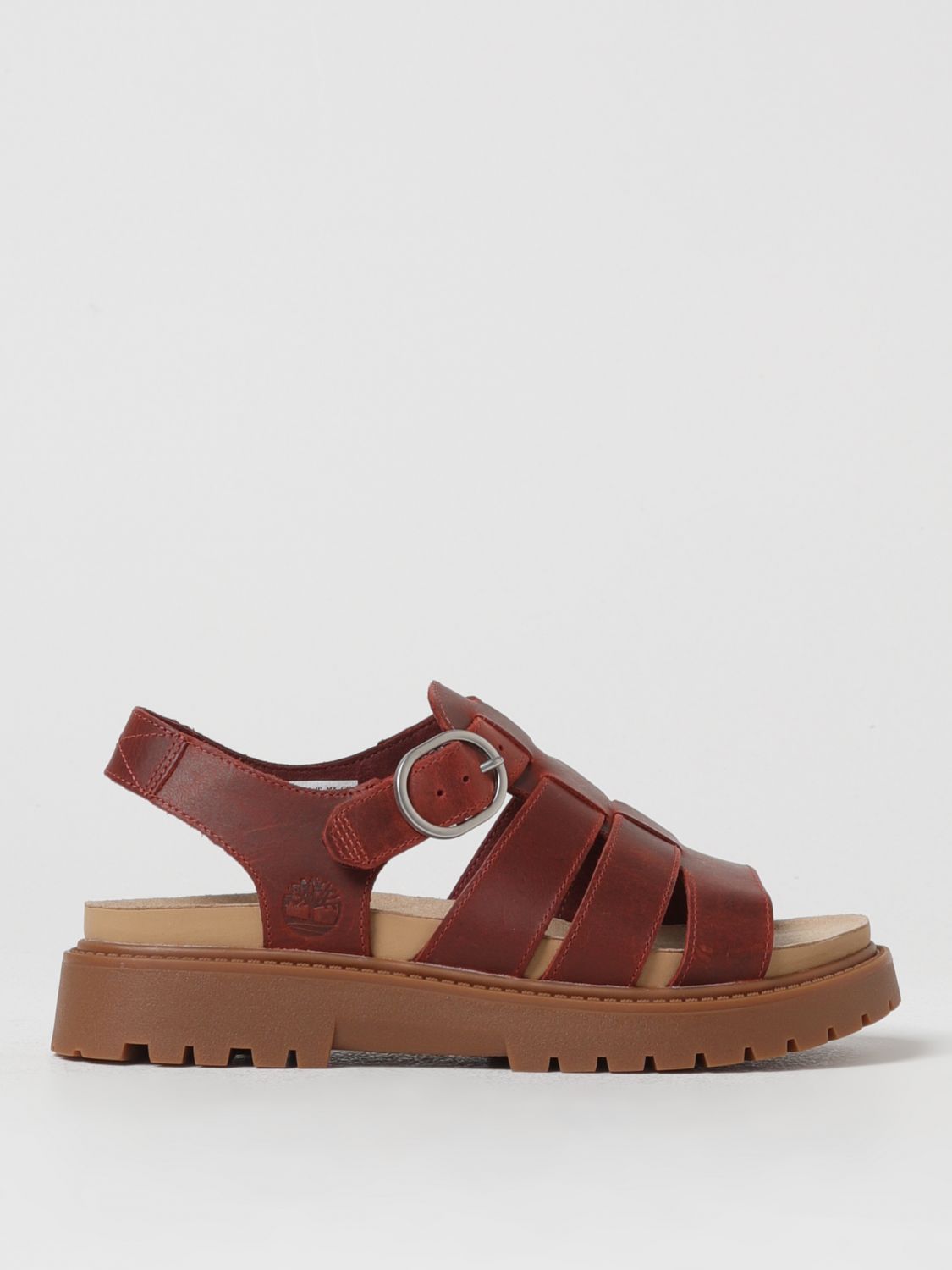 Timberland Flat Sandals TIMBERLAND Woman colour Red