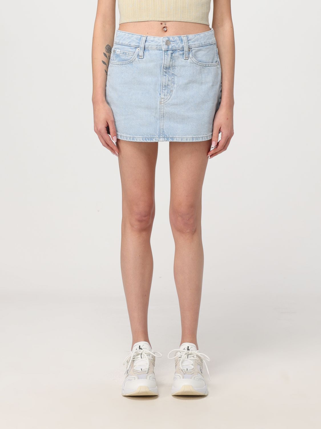 Ck Jeans Skirt CK JEANS Woman color Denim