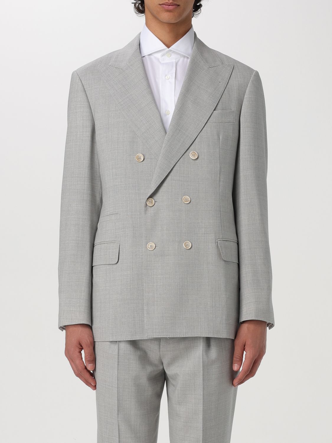 Brunello Cucinelli Blazer BRUNELLO CUCINELLI Men colour Pearl