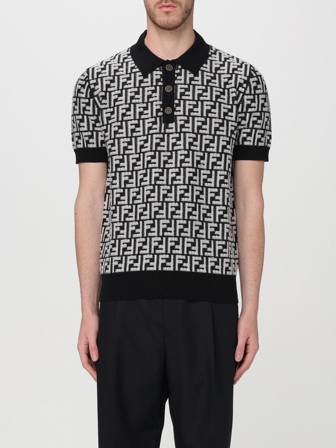 FENDI Polo Shirt FENDI Men colour Black