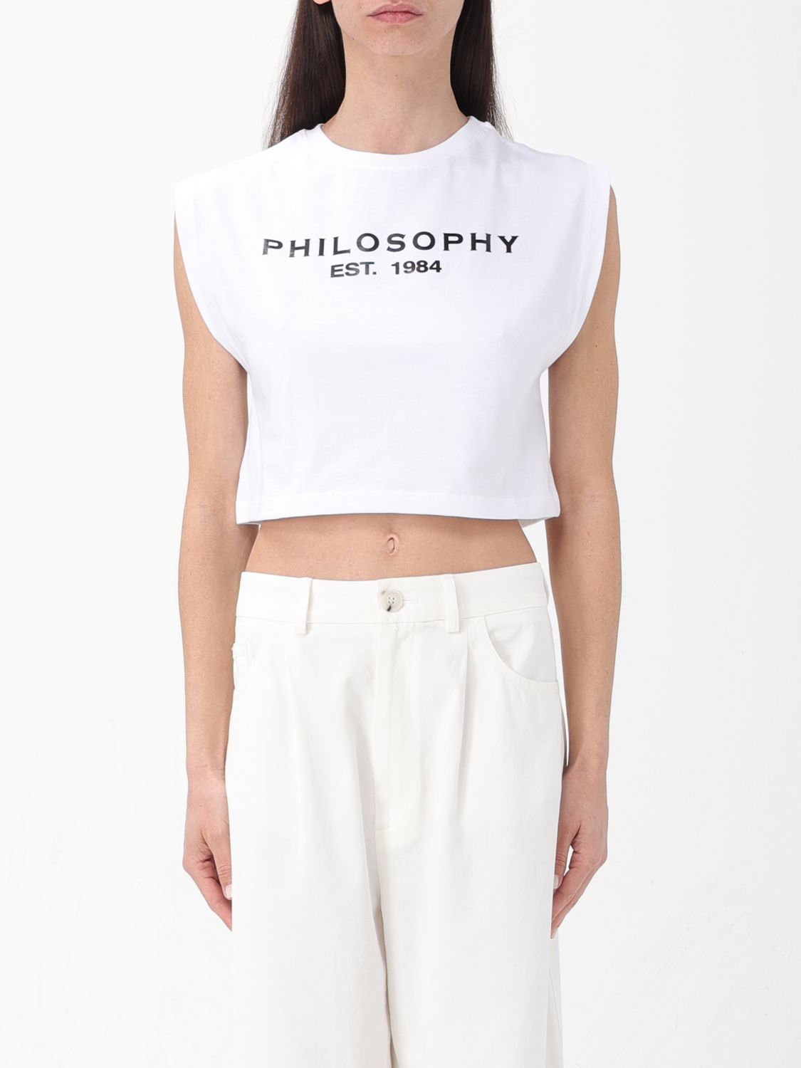 Philosophy Di Lorenzo Serafini Polo Shirt PHILOSOPHY DI LORENZO SERAFINI Woman colour White
