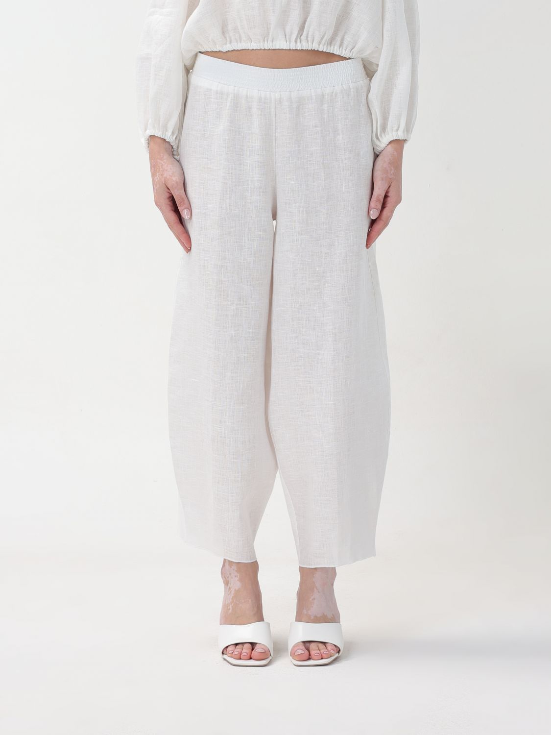 Liviana Conti Trousers LIVIANA CONTI Woman colour White