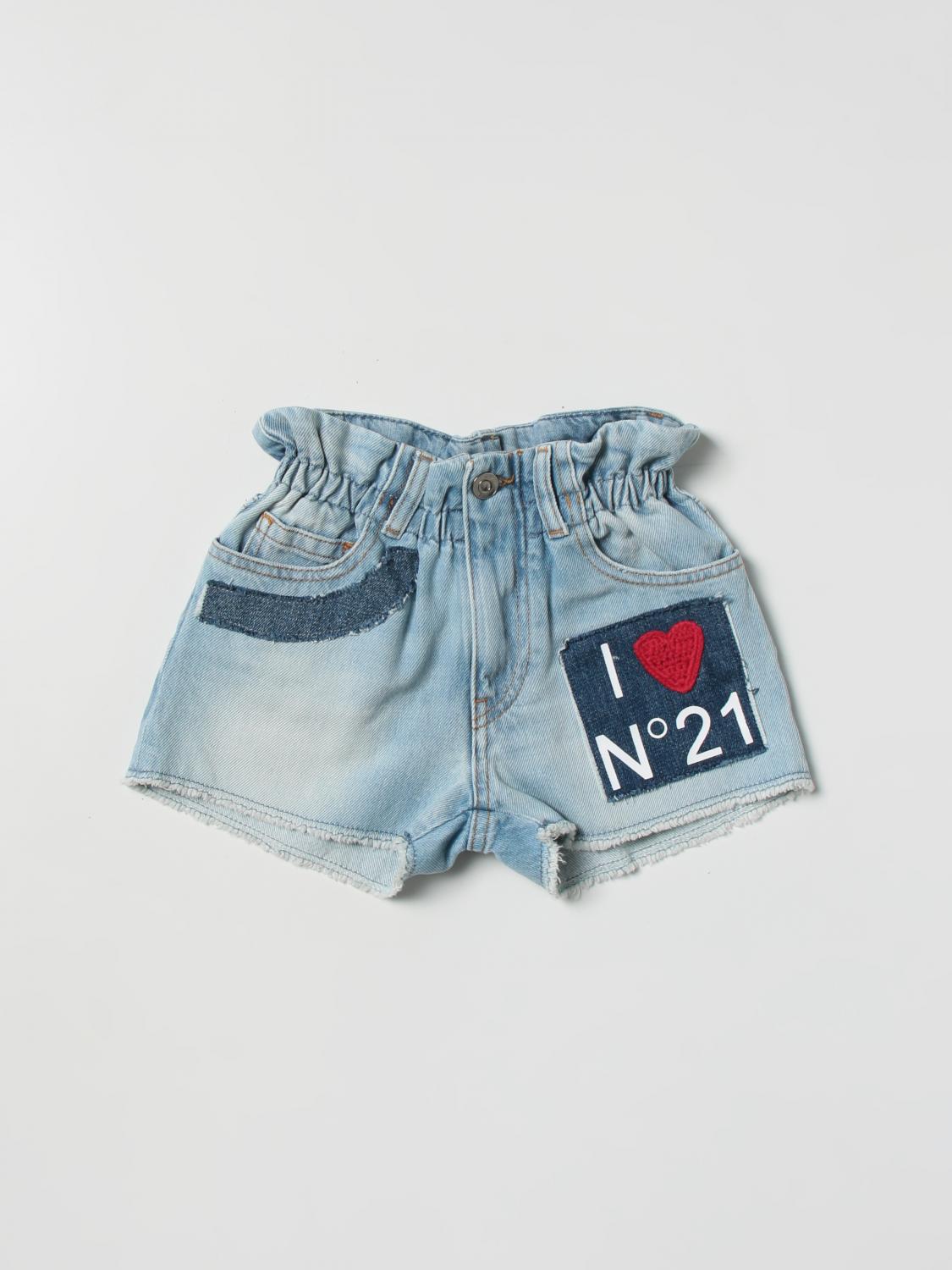 N° 21 Short N° 21 Kids colour Denim