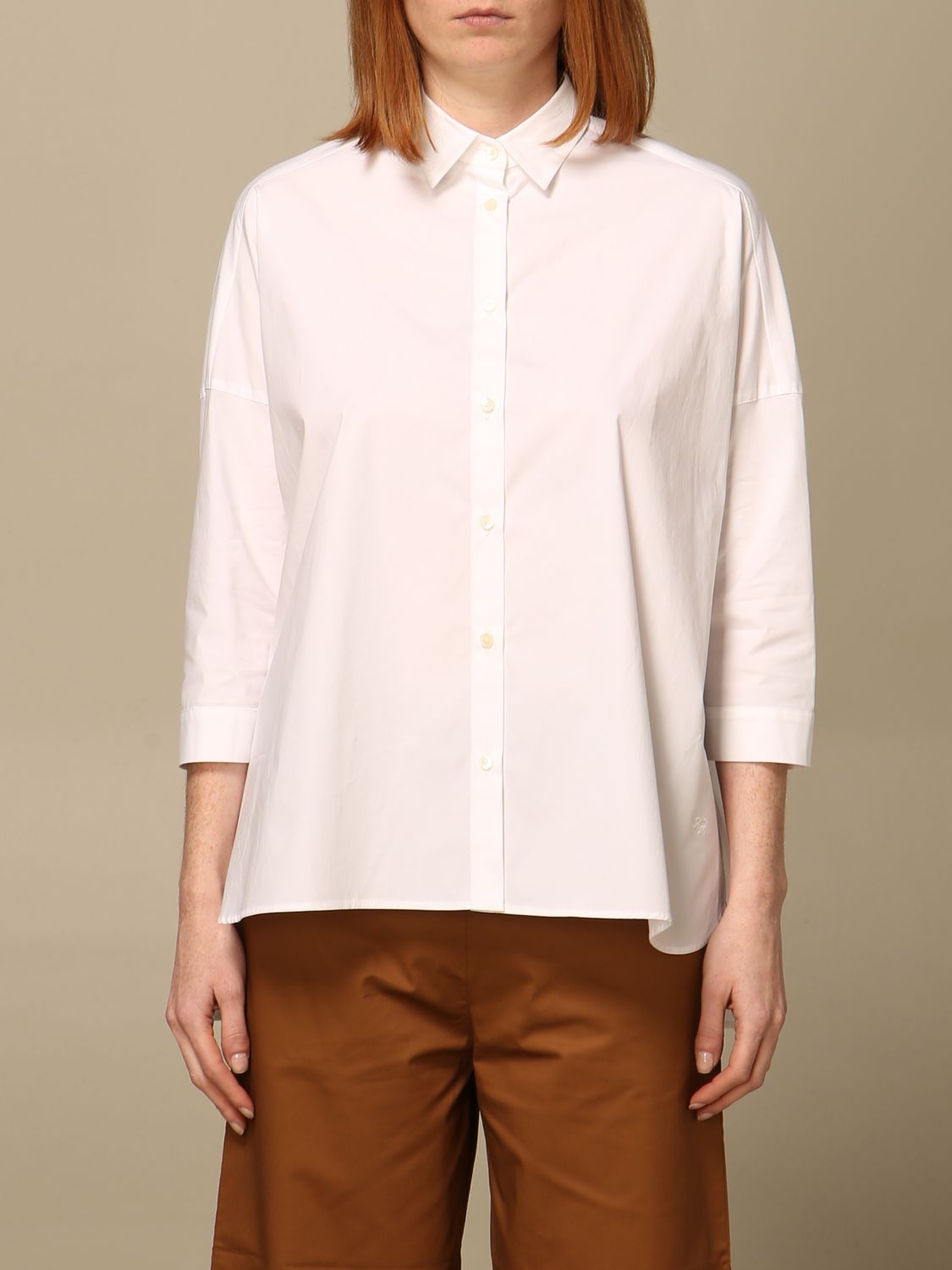 Fay Fay poplin shirt with logo