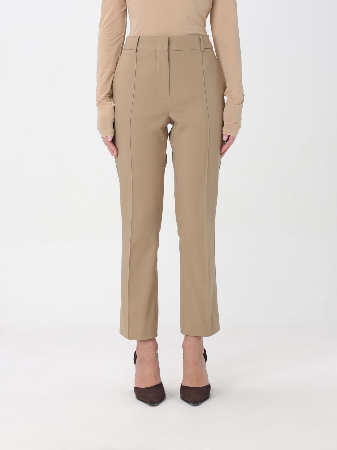 Sportmax Trousers SPORTMAX Woman colour Beige