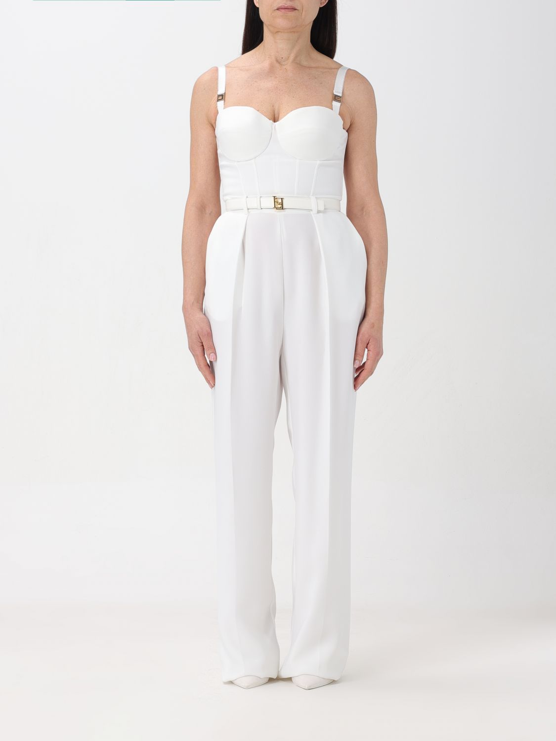 Elisabetta Franchi Trousers ELISABETTA FRANCHI Woman colour Ivory