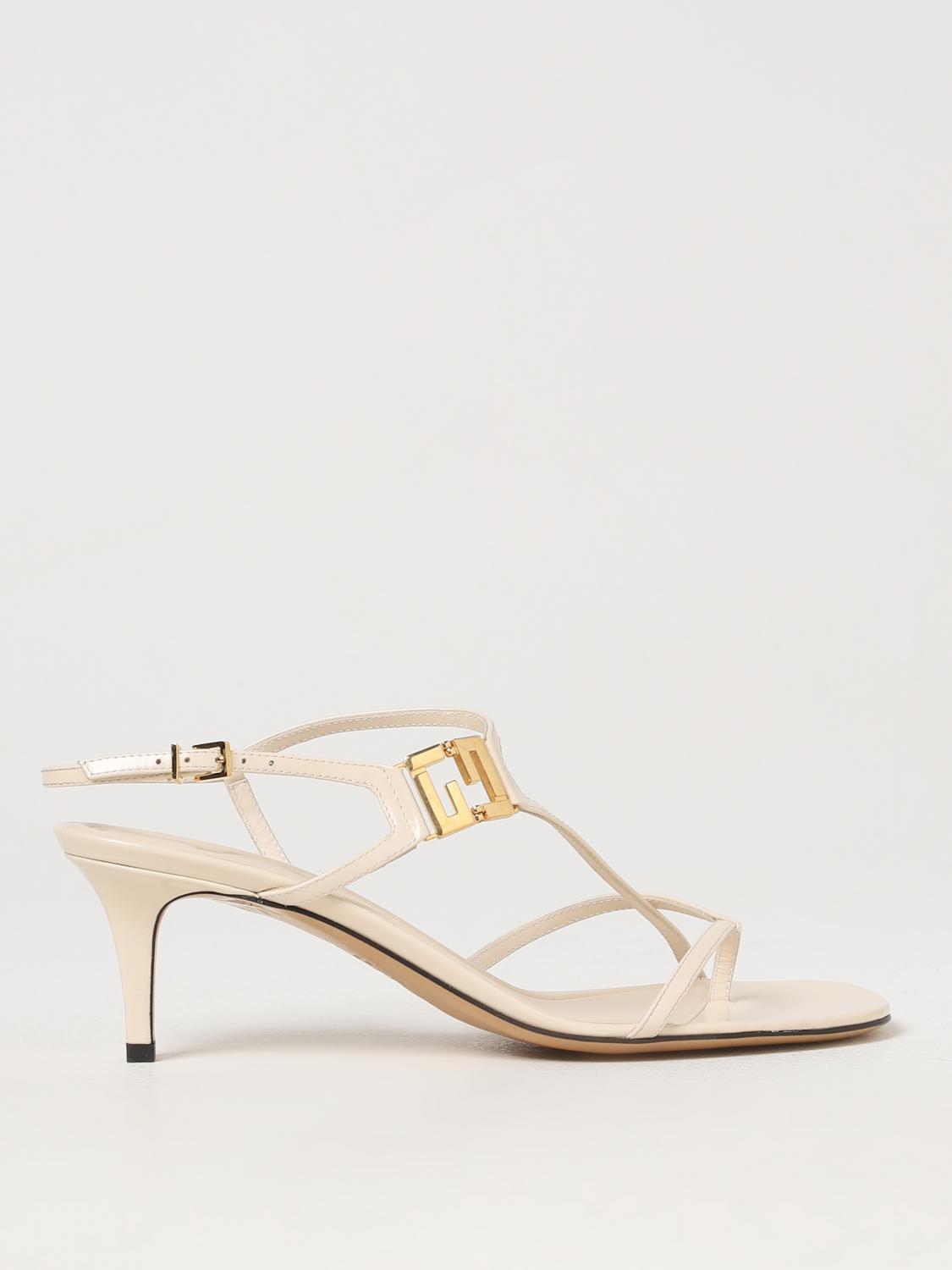 FENDI Heeled Sandals FENDI Woman color Cream