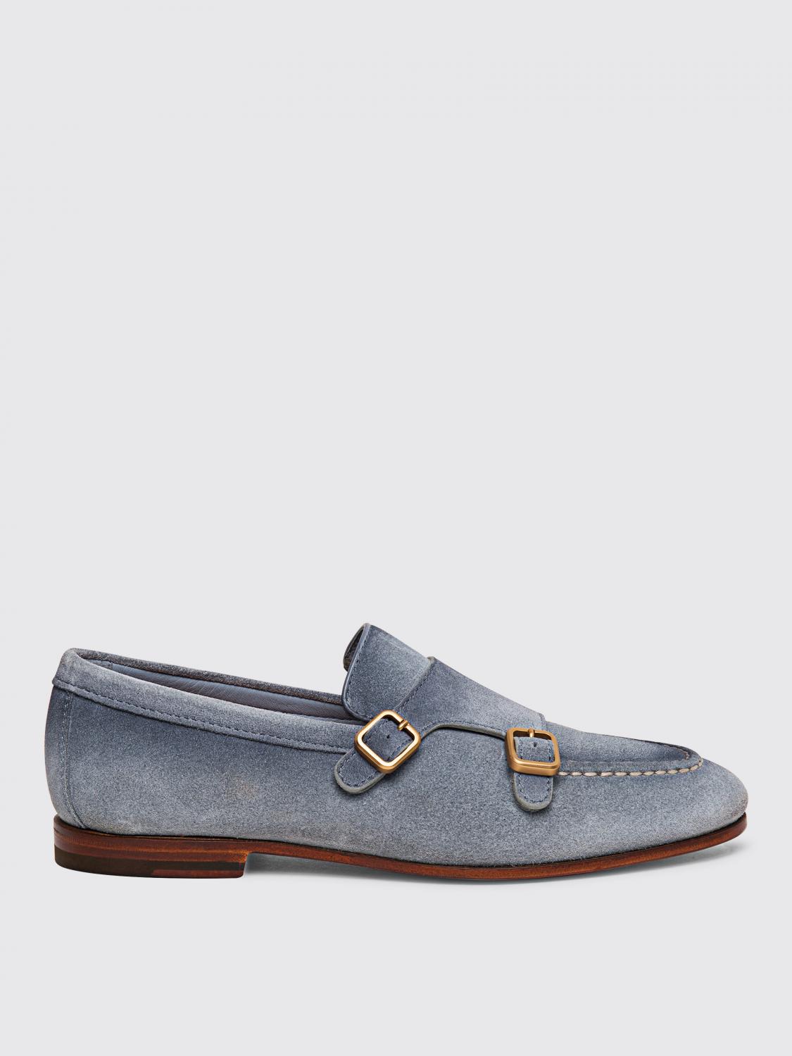 Santoni Loafers SANTONI Men color Sky Blue