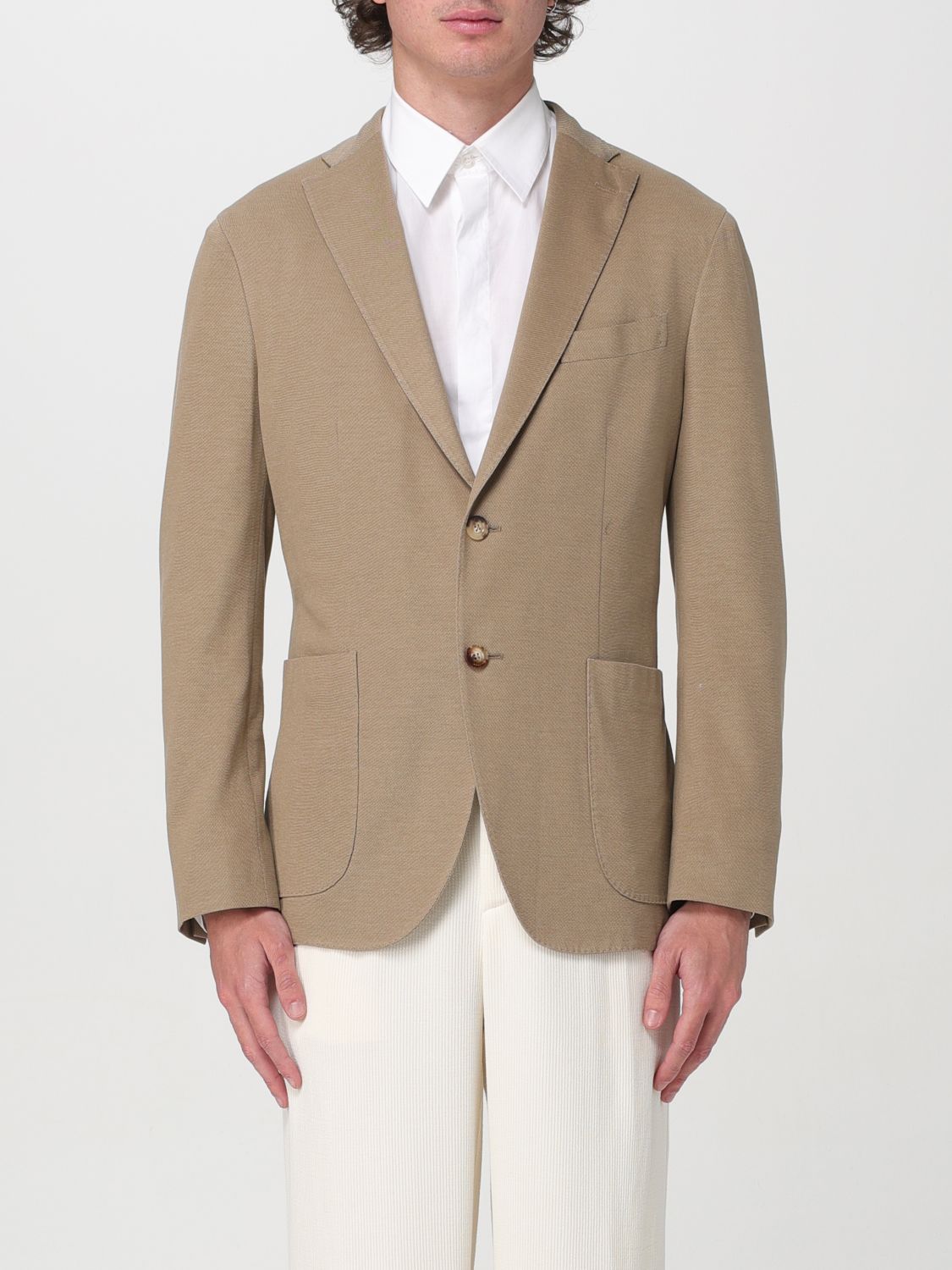 Boglioli Blazer BOGLIOLI Men color Beige