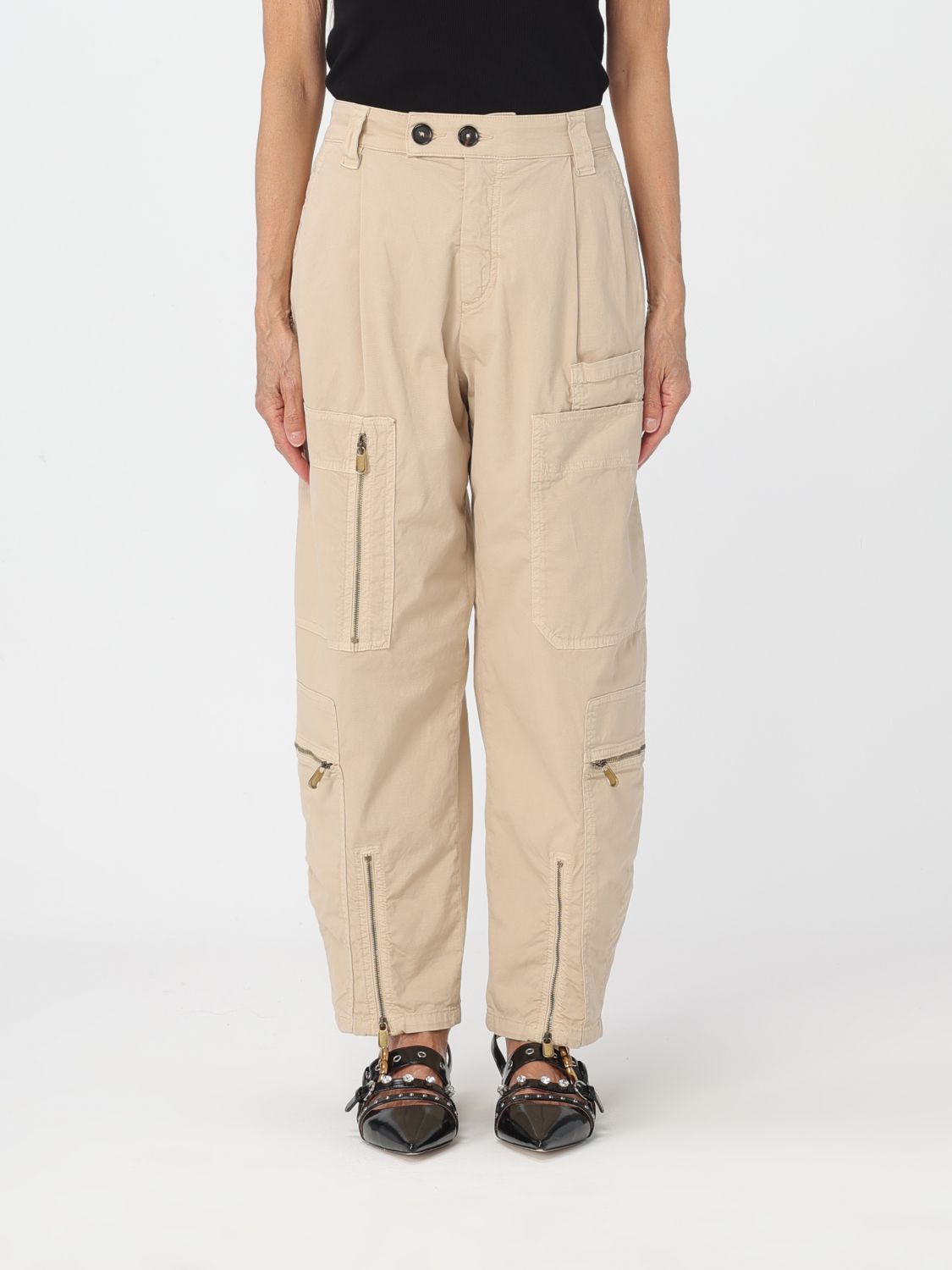 Pinko Trousers PINKO Woman colour Beige