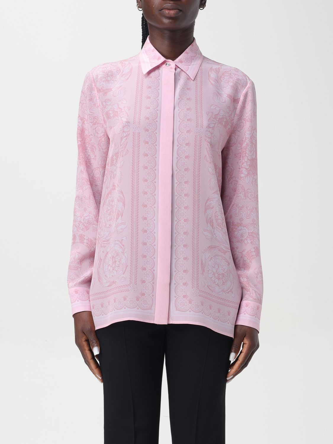 Versace Shirt VERSACE Woman color Pink