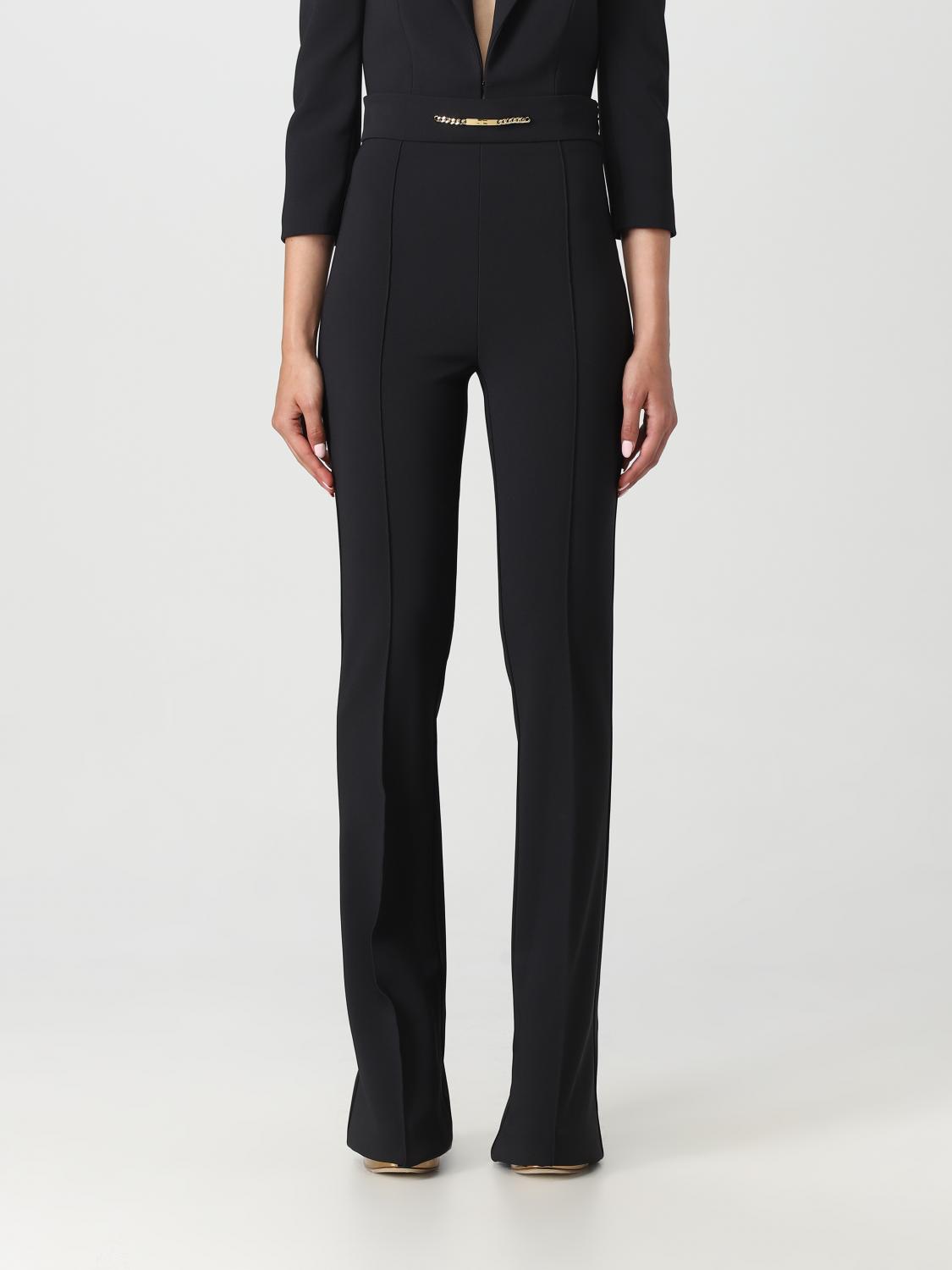 Elisabetta Franchi Trousers ELISABETTA FRANCHI Woman colour Black