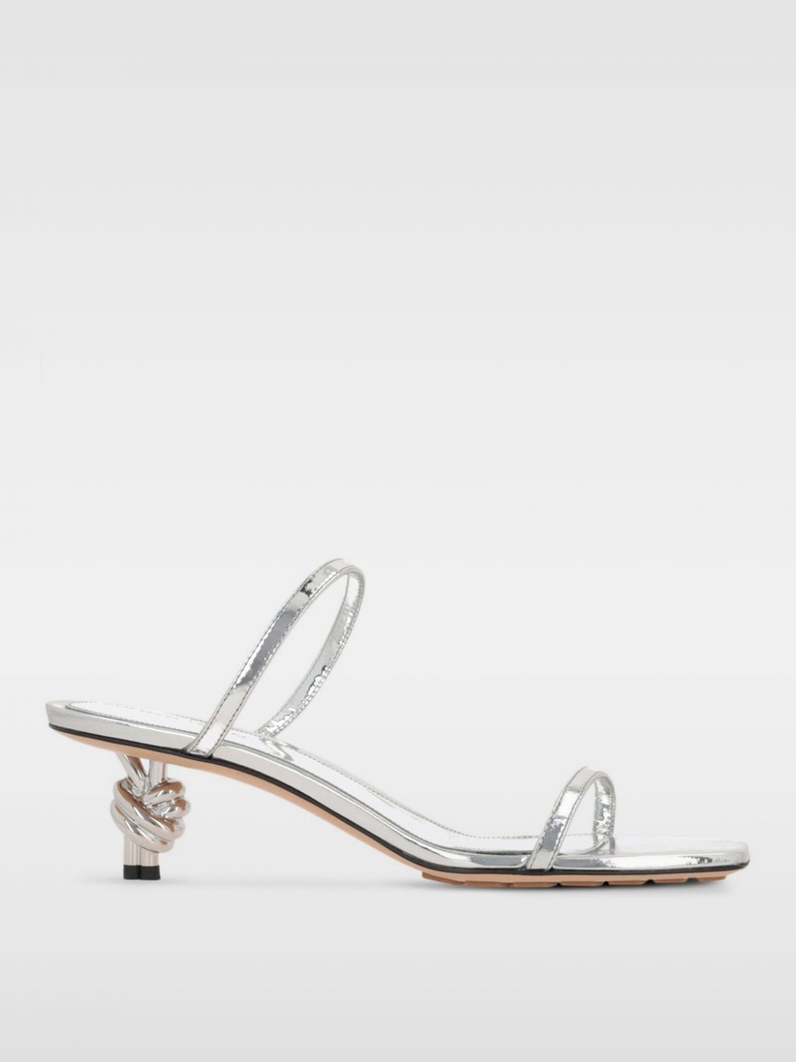 Bottega Veneta Heeled Sandals BOTTEGA VENETA Woman color Silver