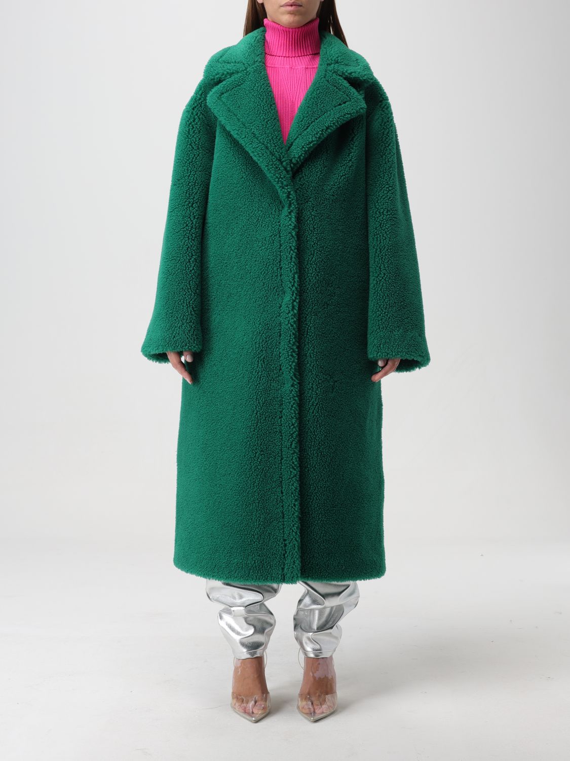 Stand Studio Coat STAND STUDIO Woman colour Green